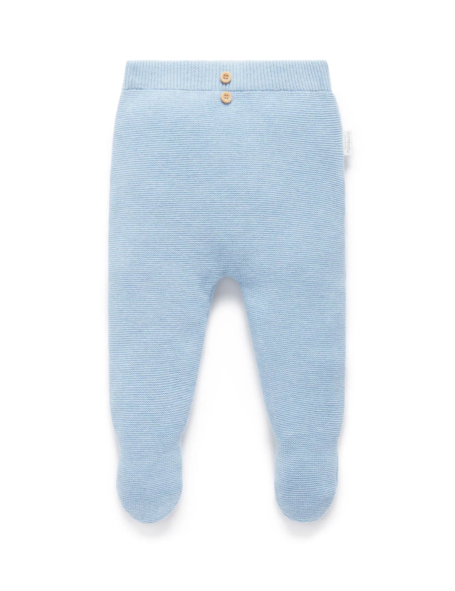 Purebaby - Blue Textured Cardigan and Legging Set