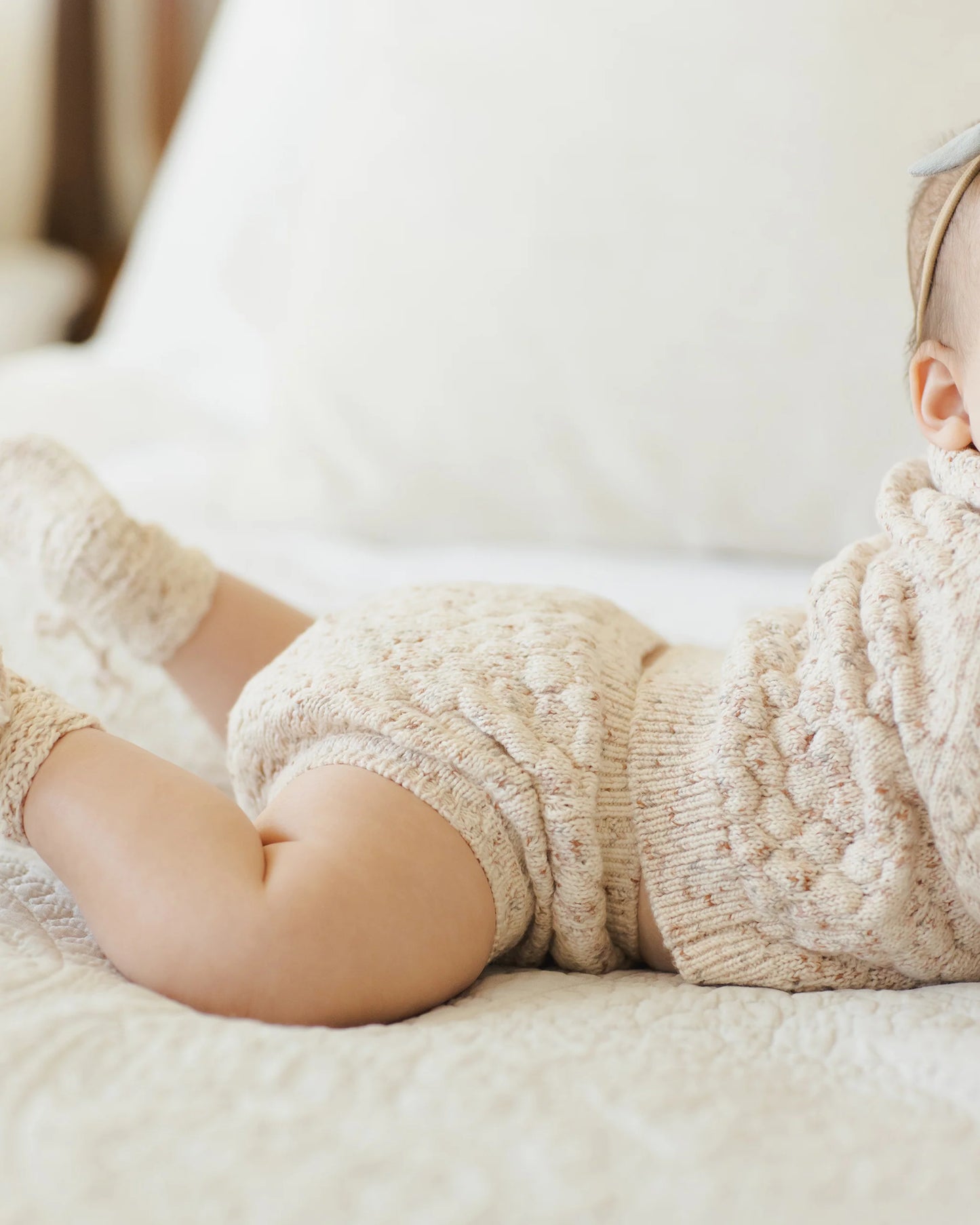 Natural Confetti Knit Bloomer