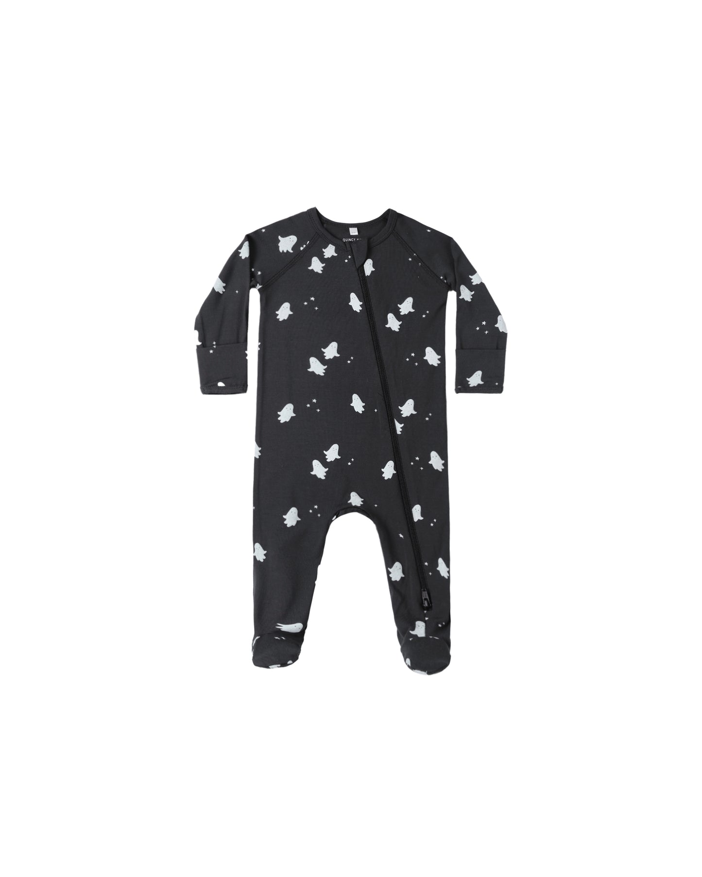 Ghosts Bamboo Zip Footie