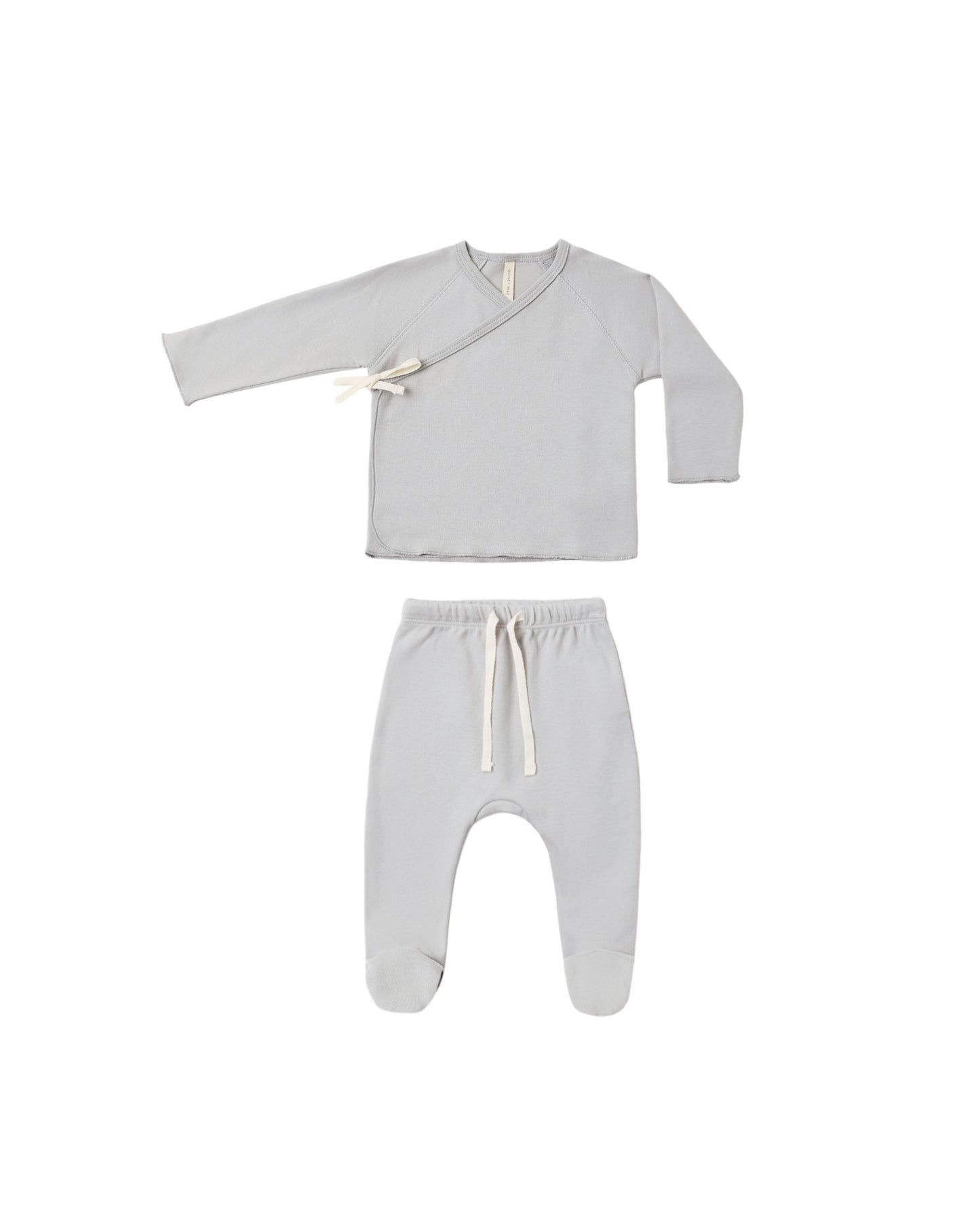 Cloud Wrap Top + Footed Pant Set