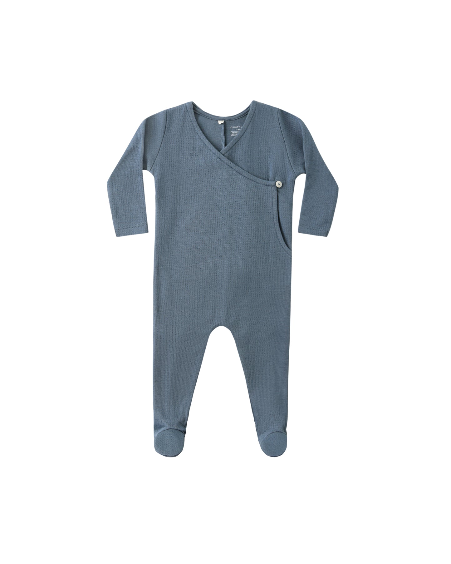 Ocean Pointelle Wrap Footie