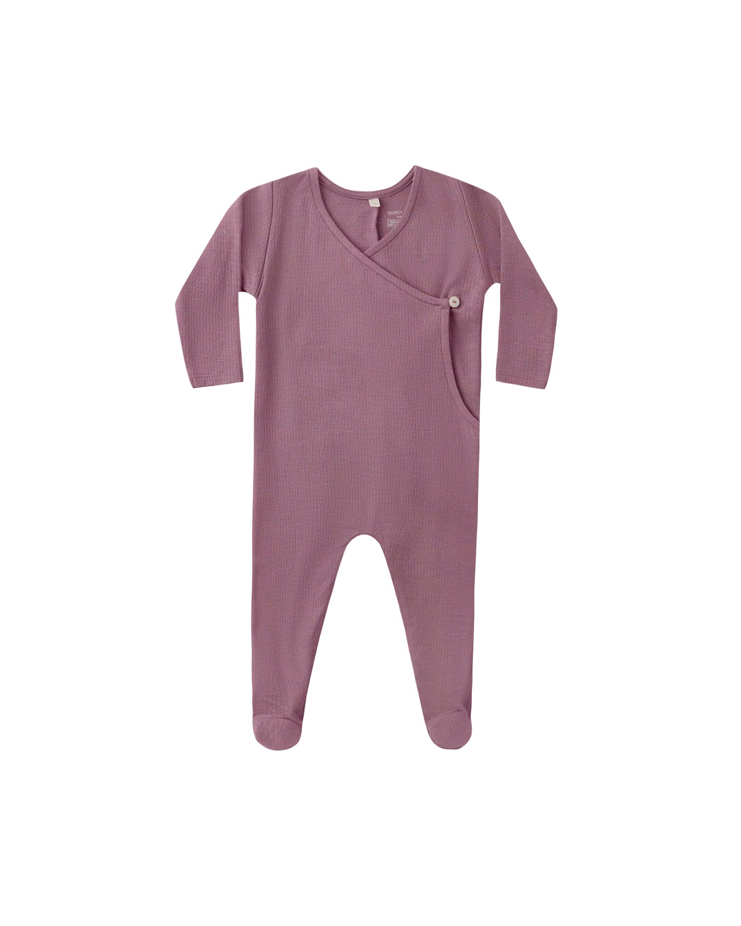 Mulberry Pointelle Wrap Footie