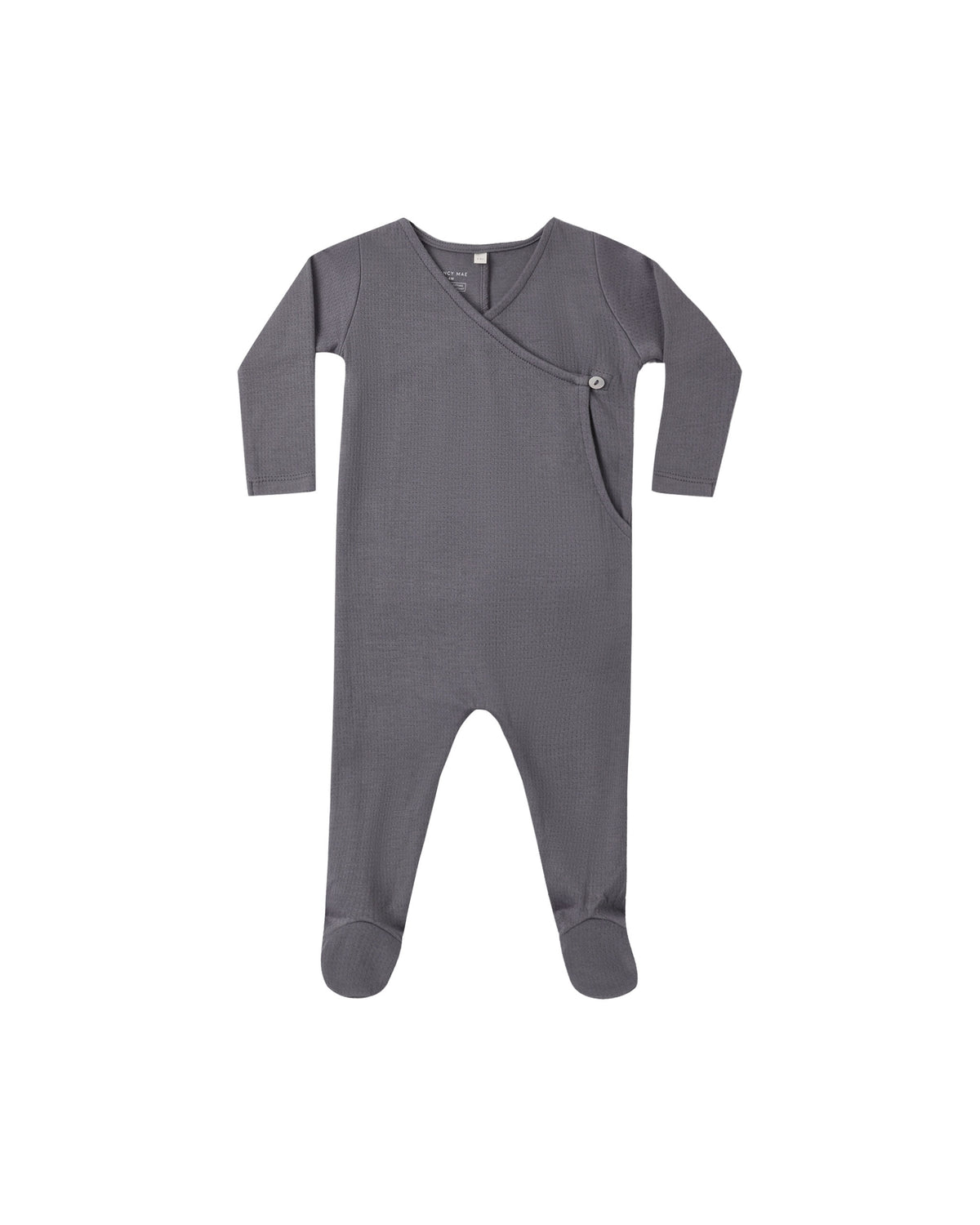 Midnight Pointelle Wrap Footie