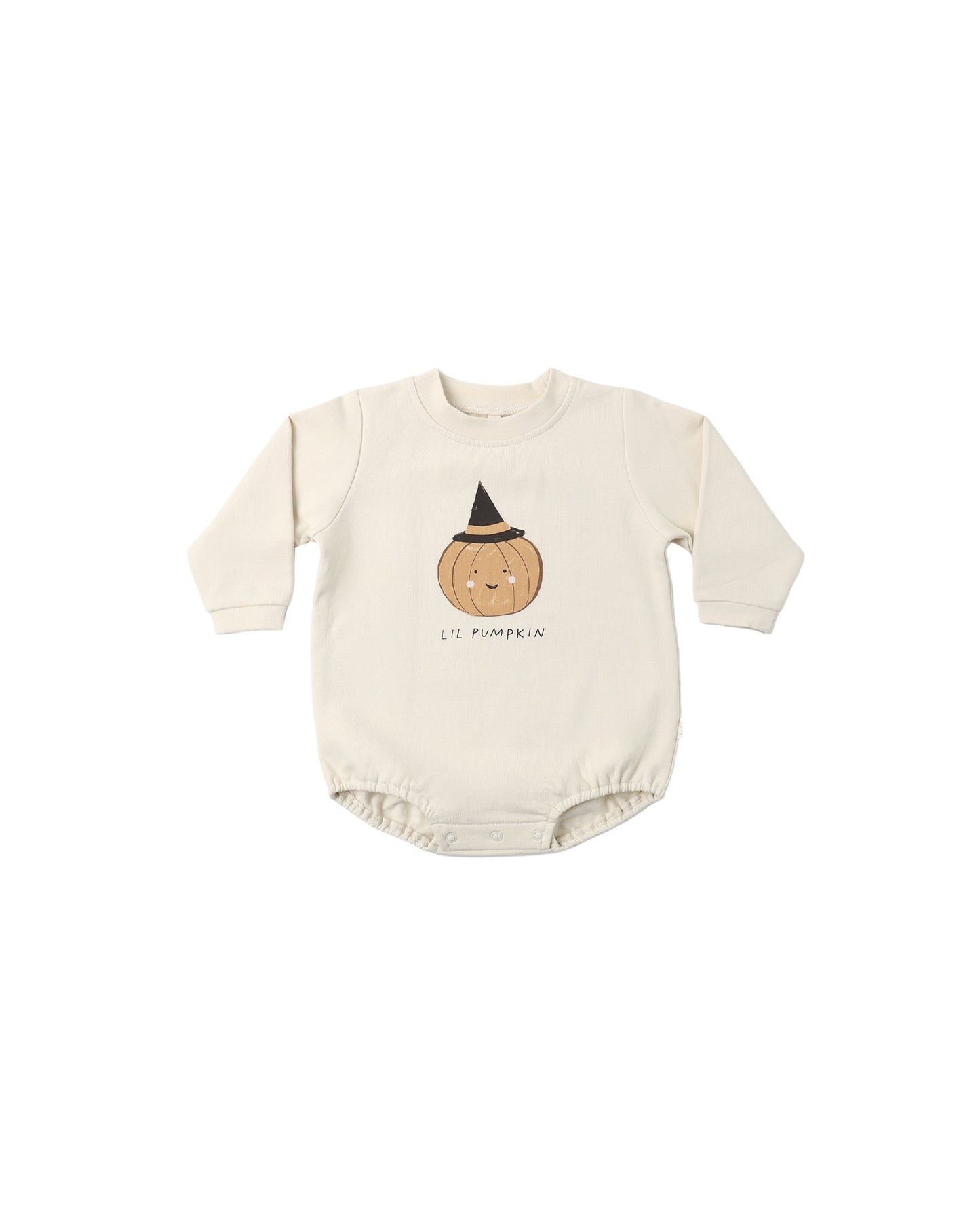 Lil Pumpkin Crewneck Bubble Romper