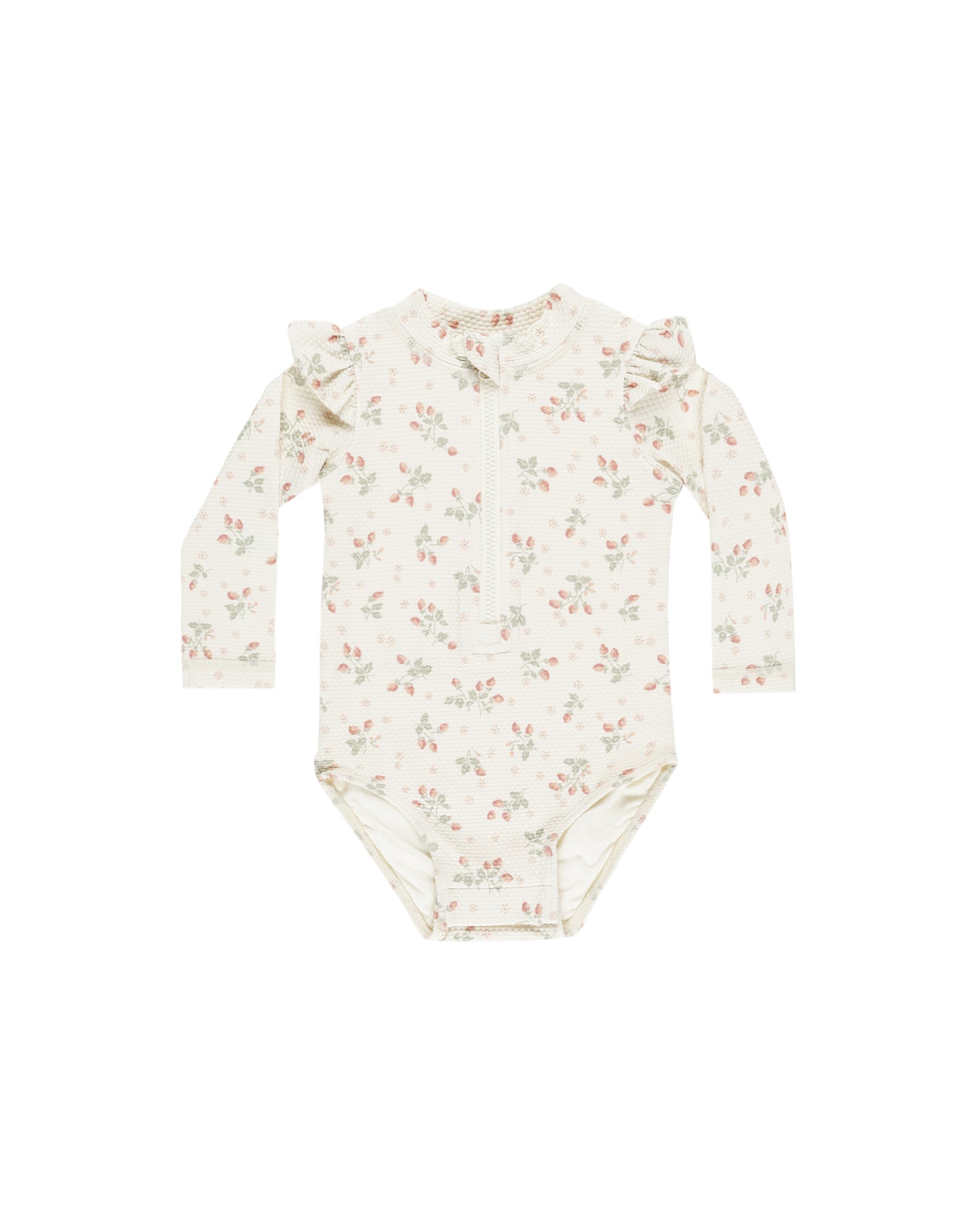 Quincy Mae - Strawberries Byron Rashguard One Piece
