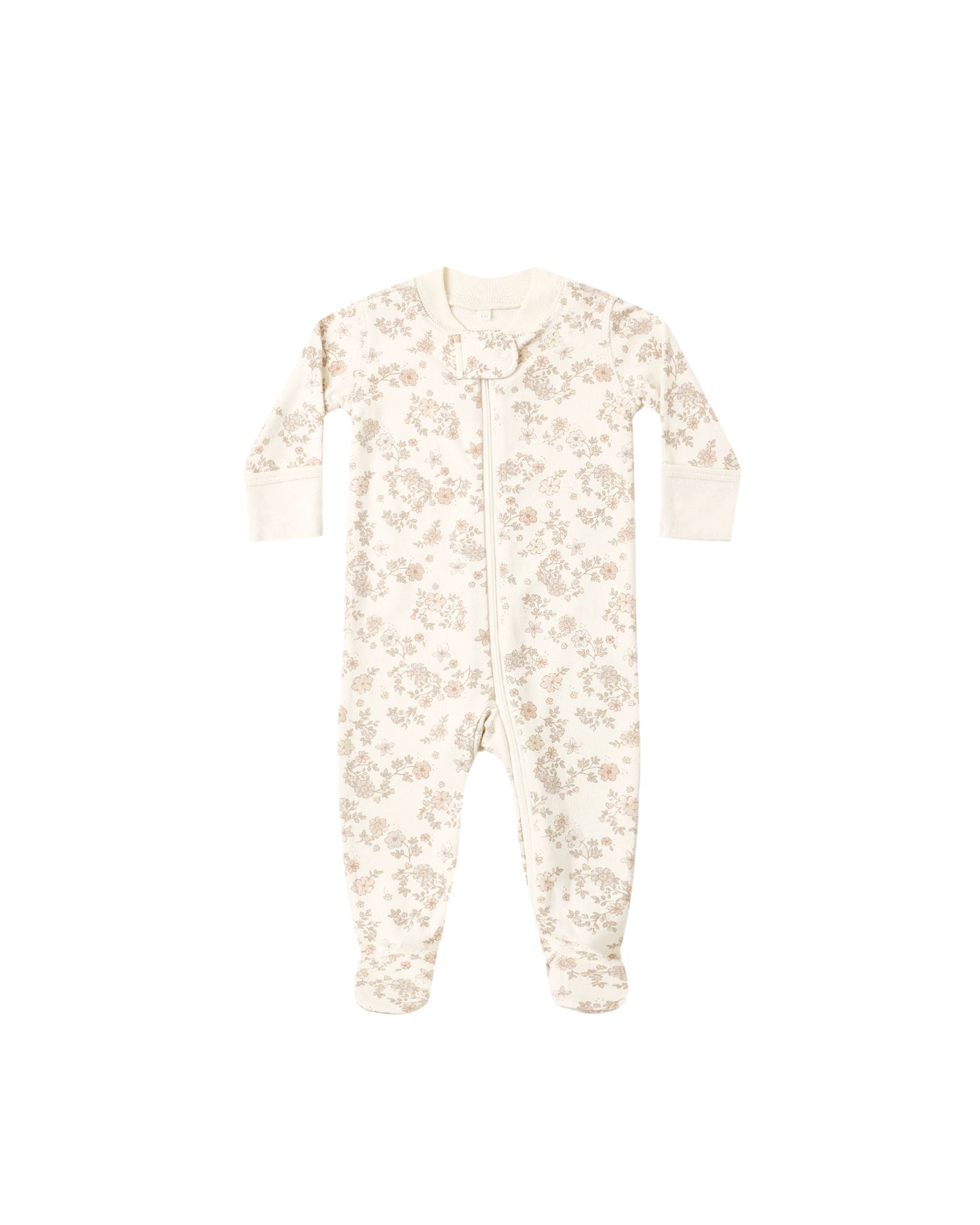 Floral Vine Zip Long Sleeve Sleeper Footie
