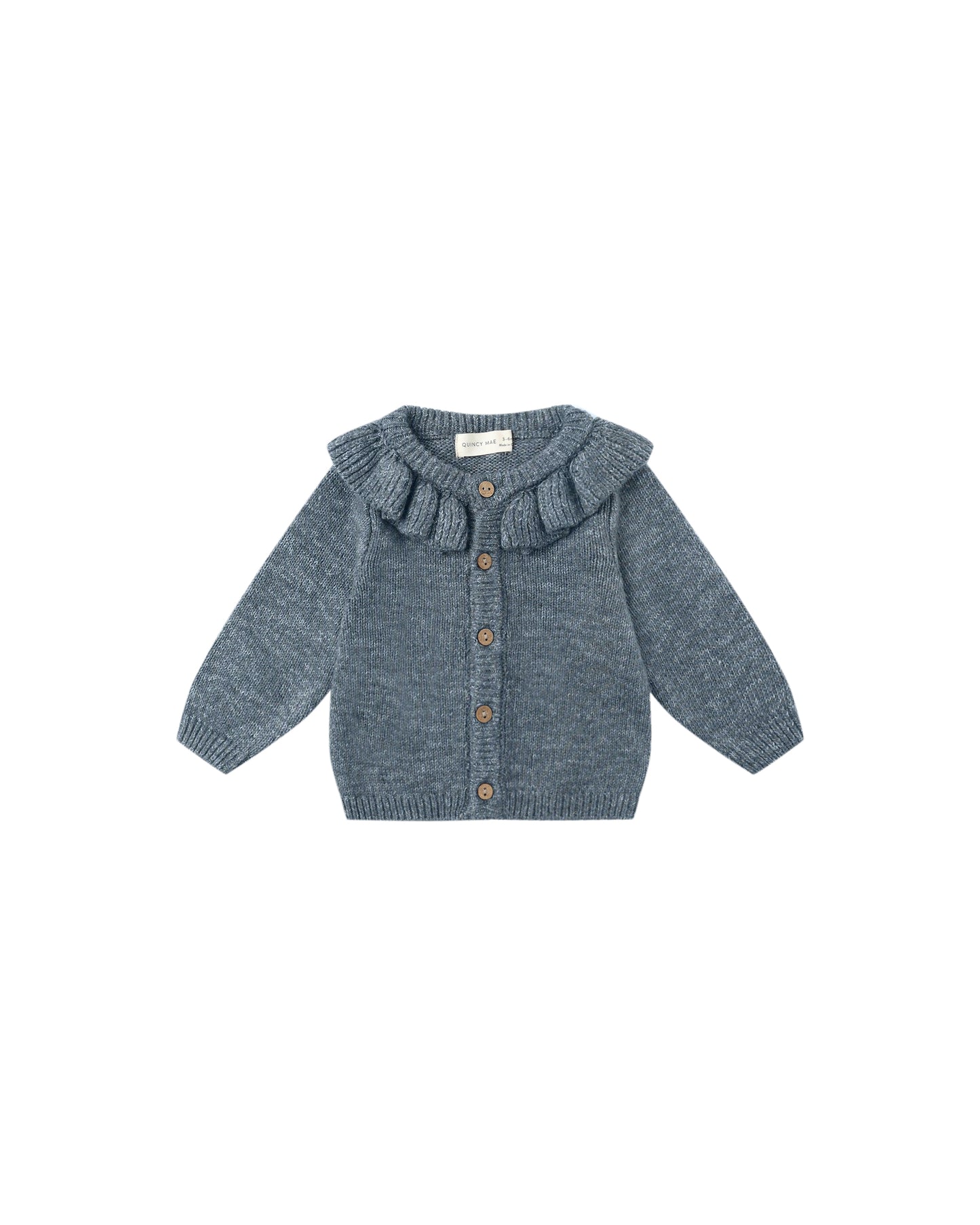 Ocean Ruffle Collar Cardigan