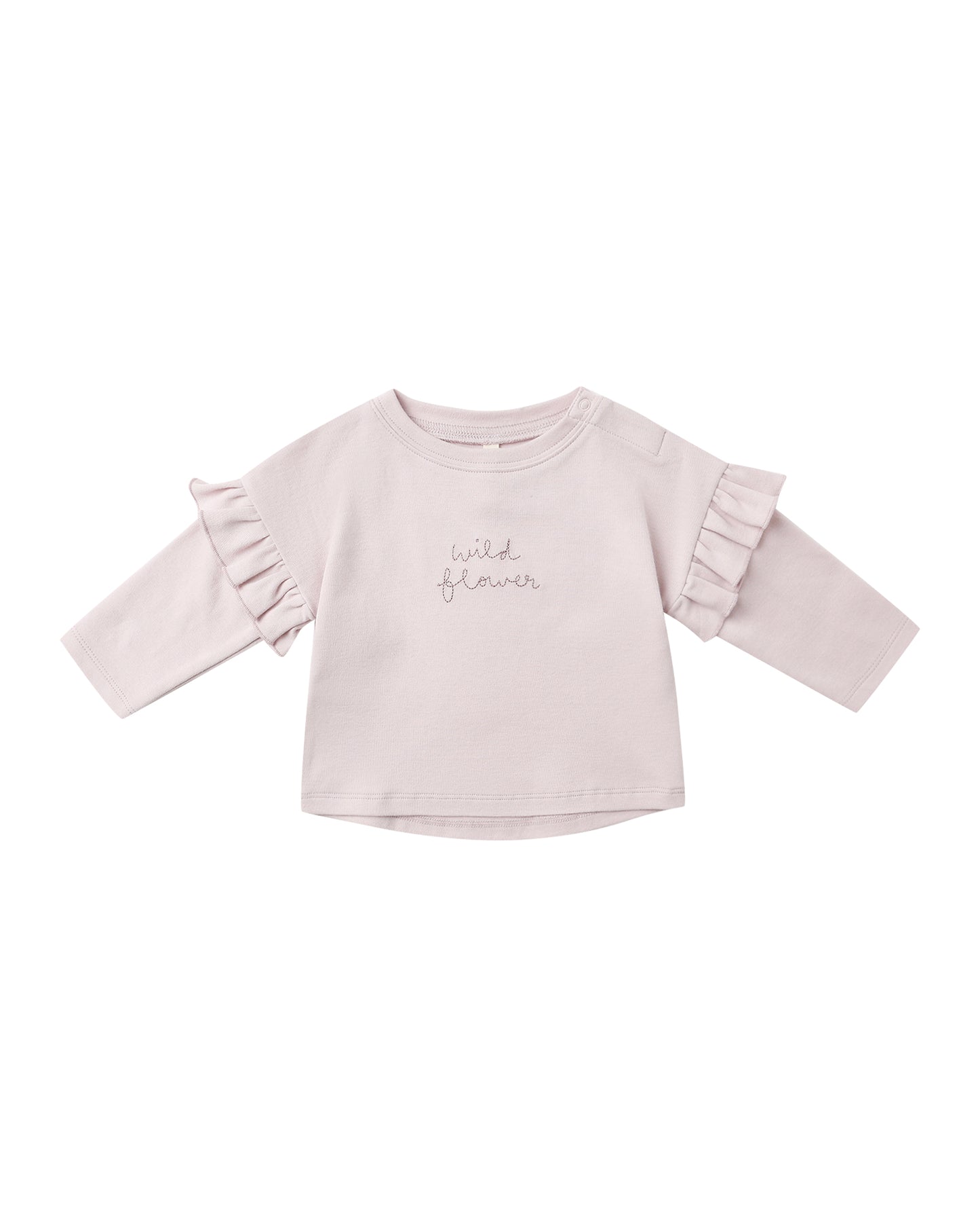 Wild Flower Ruffle Long Sleeve Tee