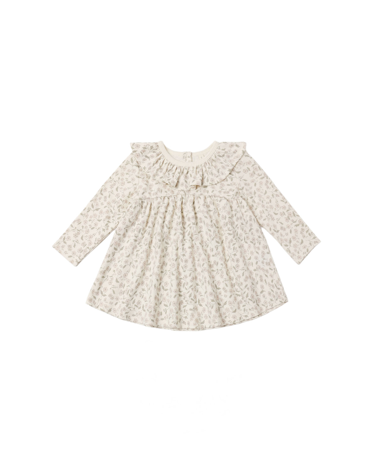 Floret Ruffle Collar Jersey Dress