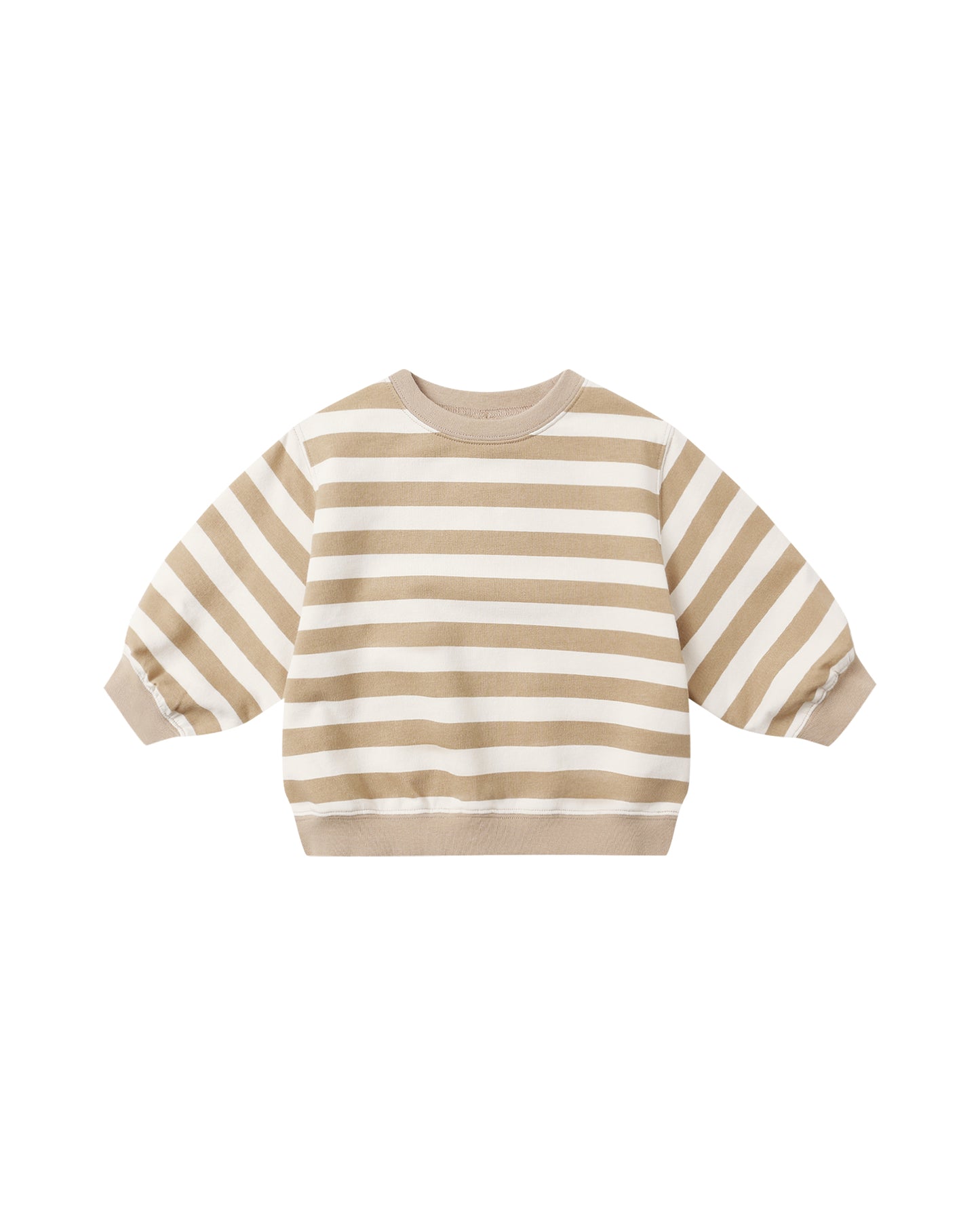 Gold Stripe Oversized Crew Sweatshirt