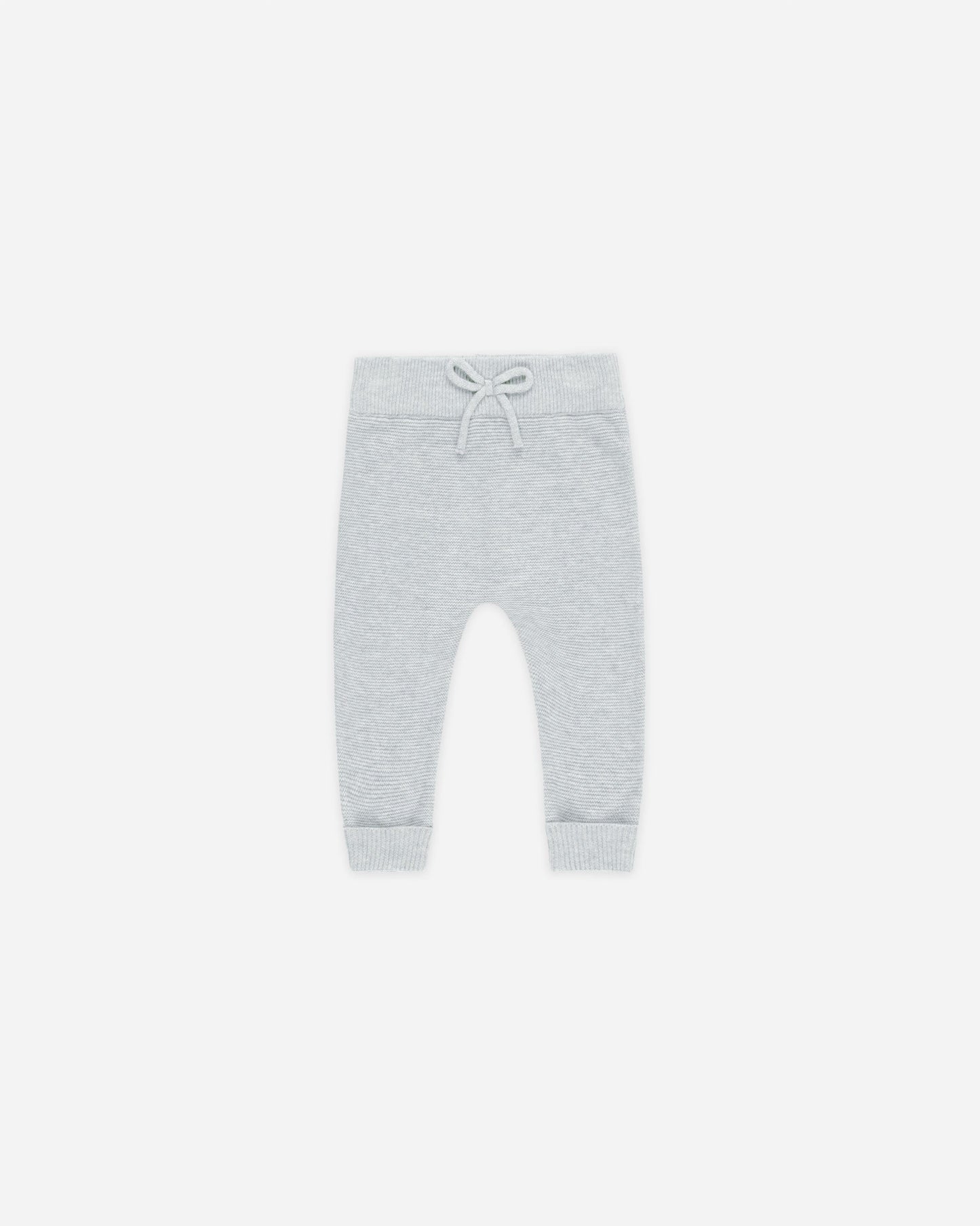 Heathered Dusty Blue Knit Pant