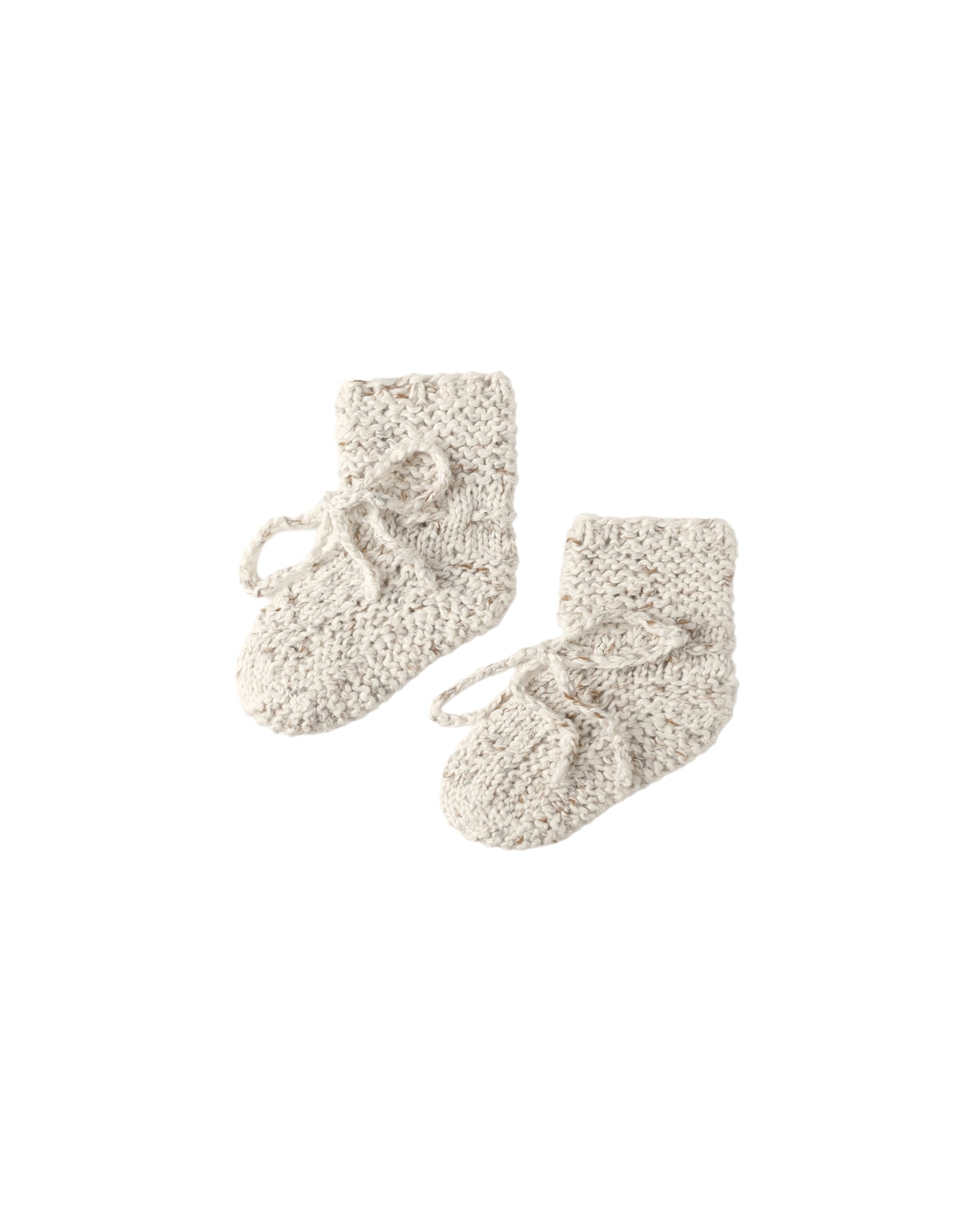 Natural Confetti Knit Booties
