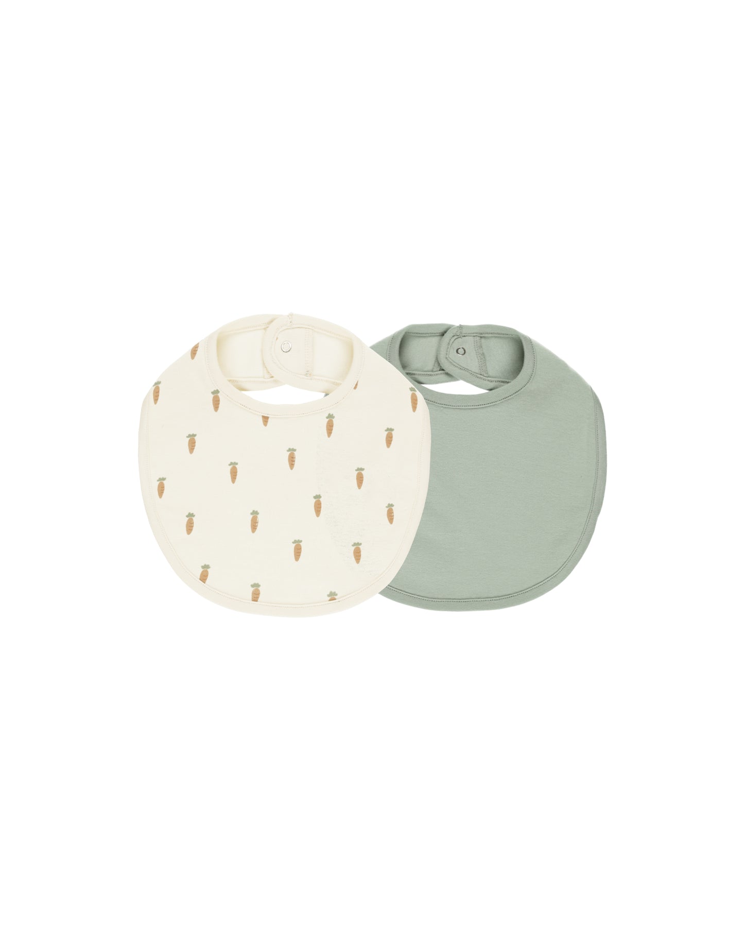 Quincy Mae - Carrots & Sage Jersey Snap Bib Pack