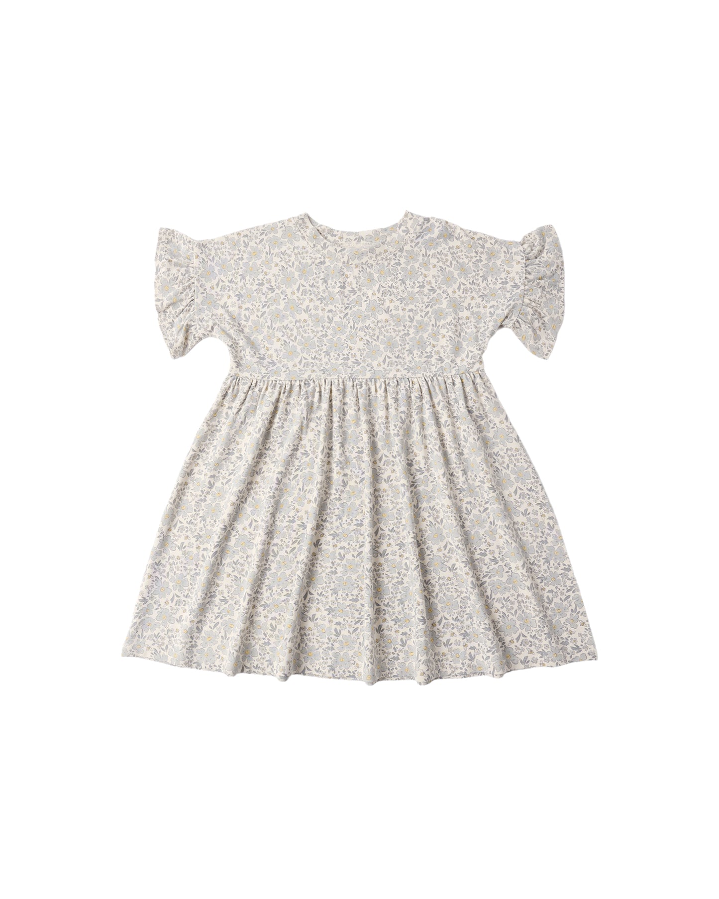 Blue Meadow Babydoll Dress by Rylee & Cru featuring a soft, flowy design with floral patterns and delicate straps