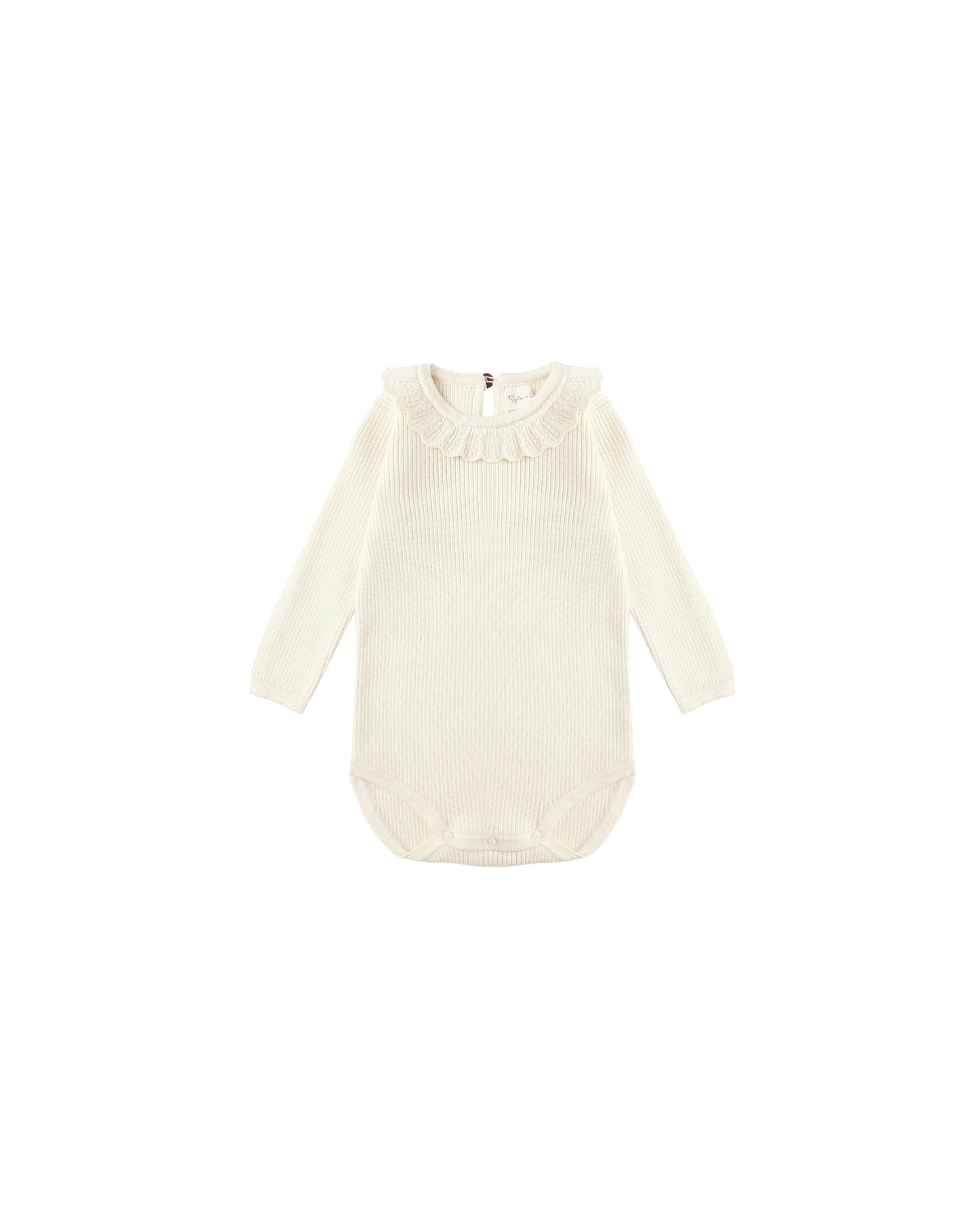 Rylee & Cru - Natural Ruffle Collar Bodysuit