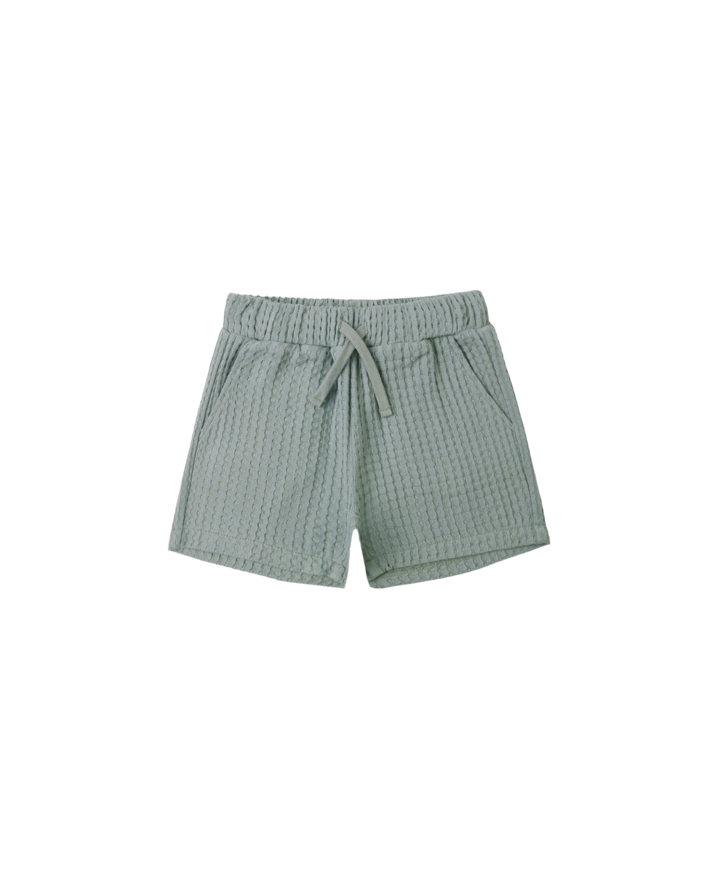 Sea green relaxed fit shorts by Rylee & Cru with a casual style, displayed on a neutral background.