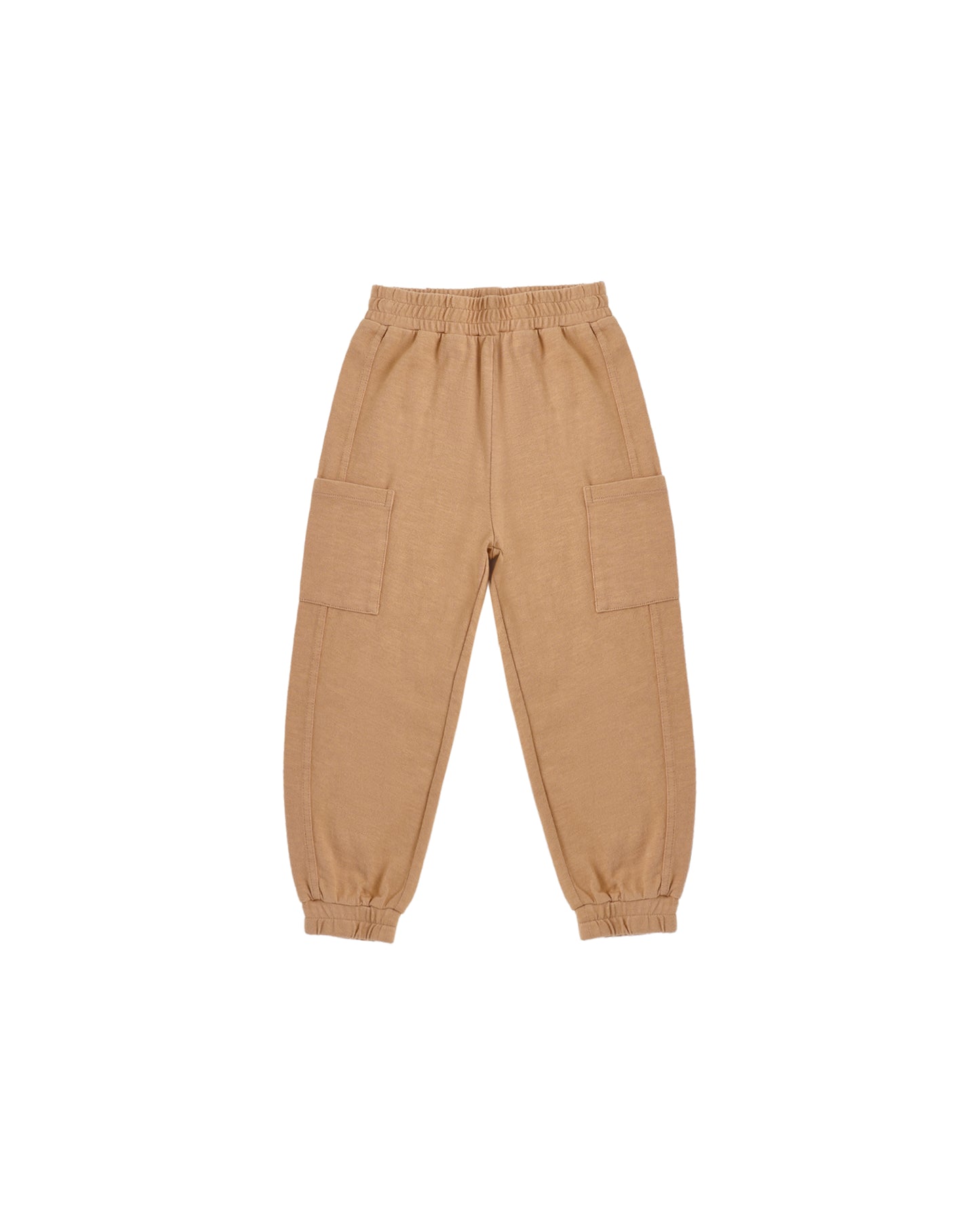 Fawn cargo jogger pants by Rylee & Cru, featuring relaxed fit and cargo pockets, made from soft, comfortable fabric.