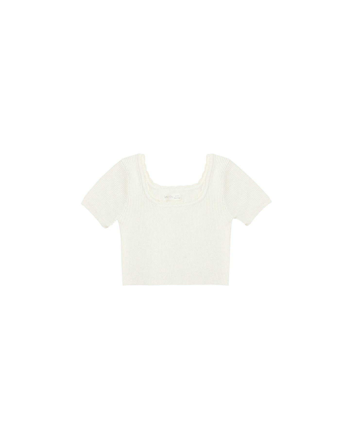 Rylee & Cru - Natural Scallop Tee