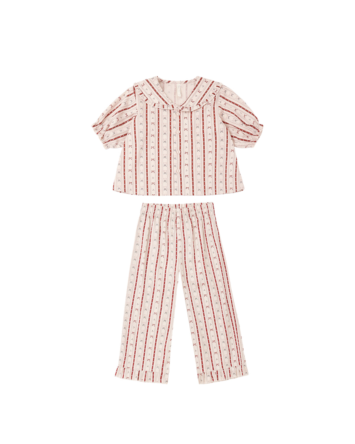 Candy Cane Lane Ruffle Pajamas