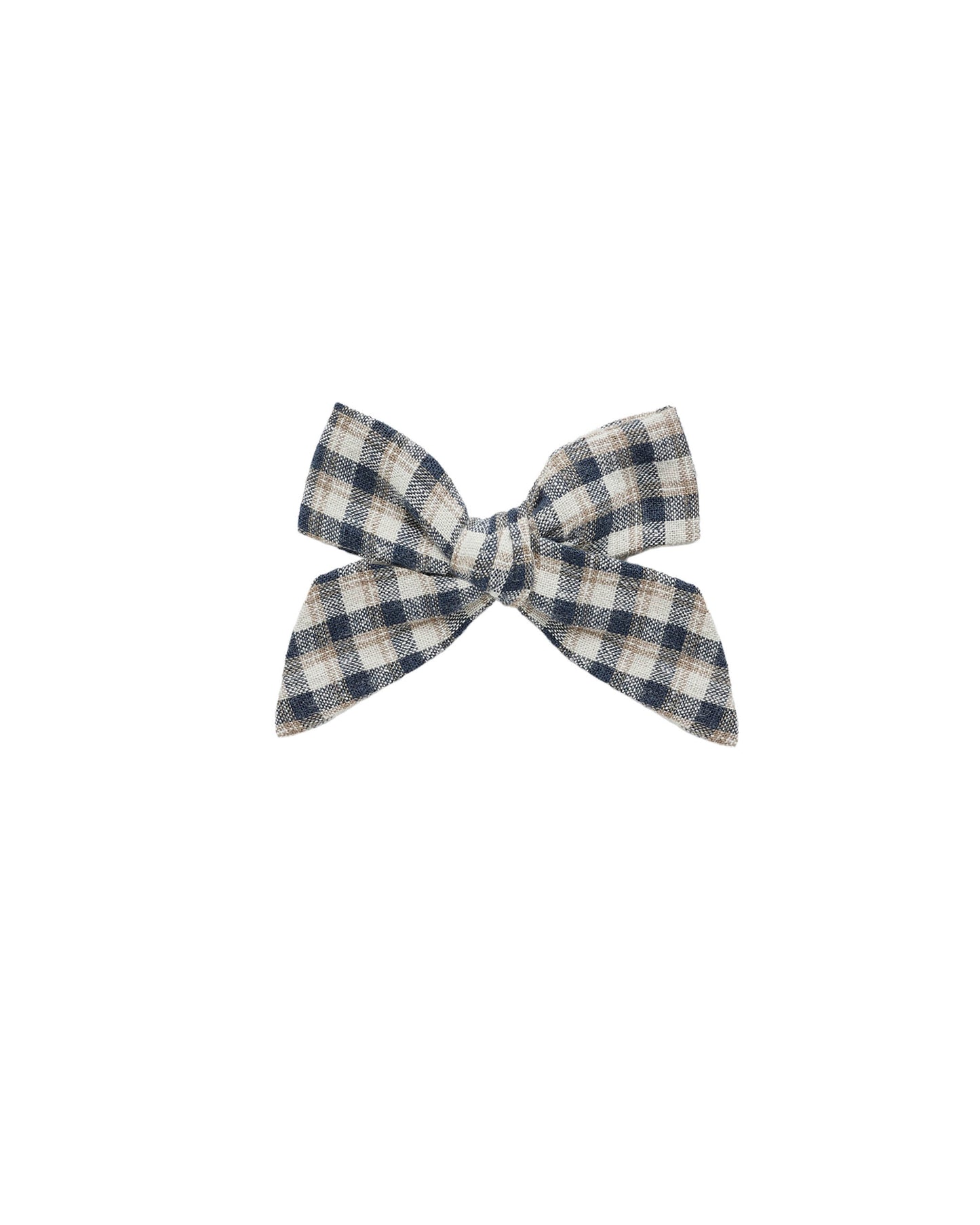 Rylee & Cru - Navy Check Bow