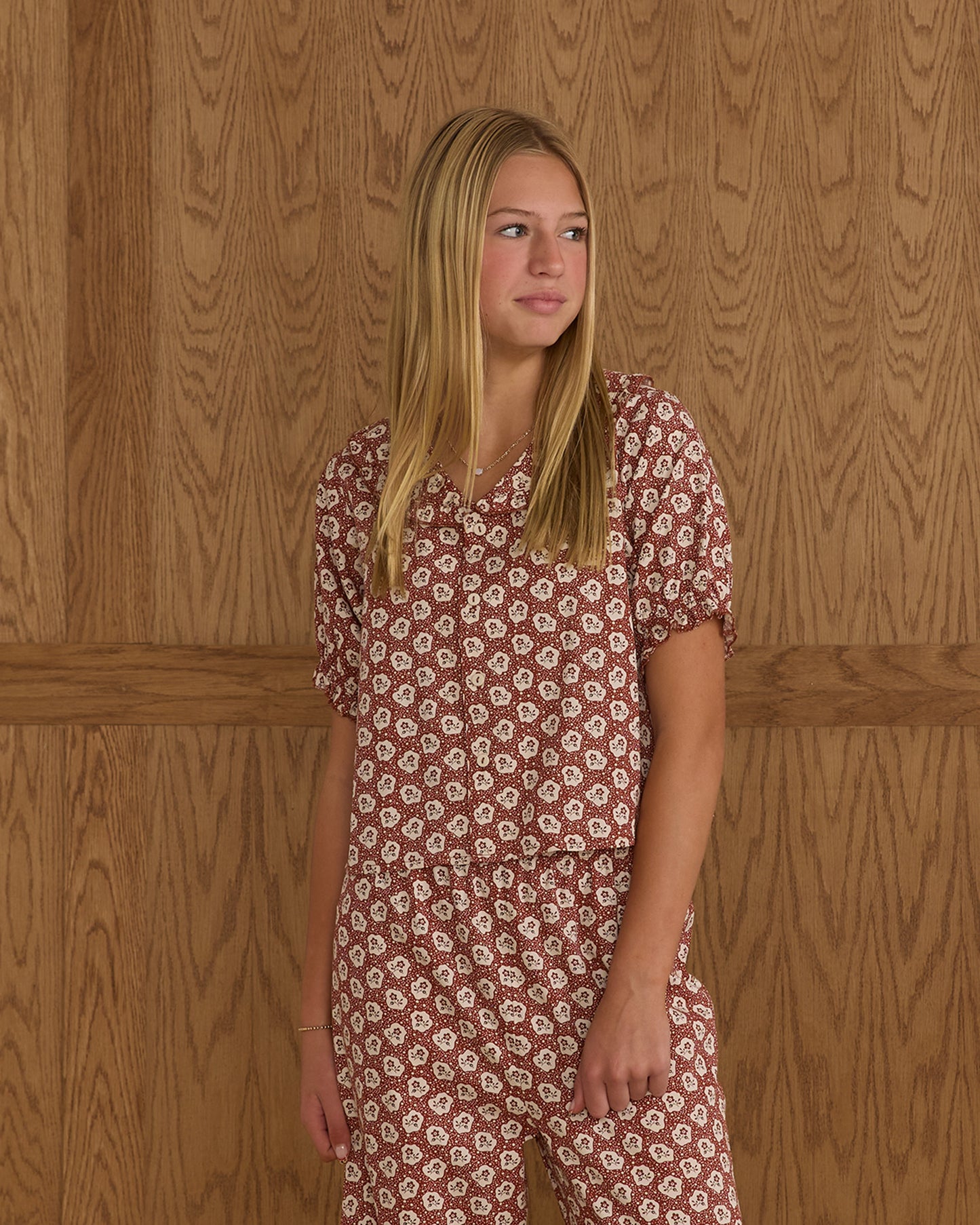Teen Ruby Fleur Ruffle Pajamas