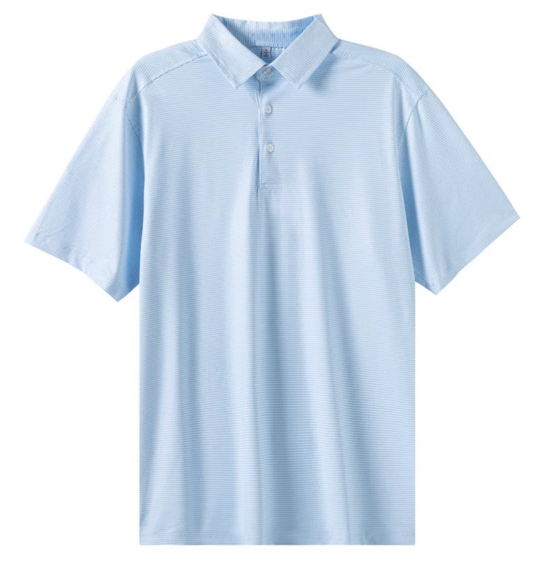 Micro Carolina Blue Performance Polo