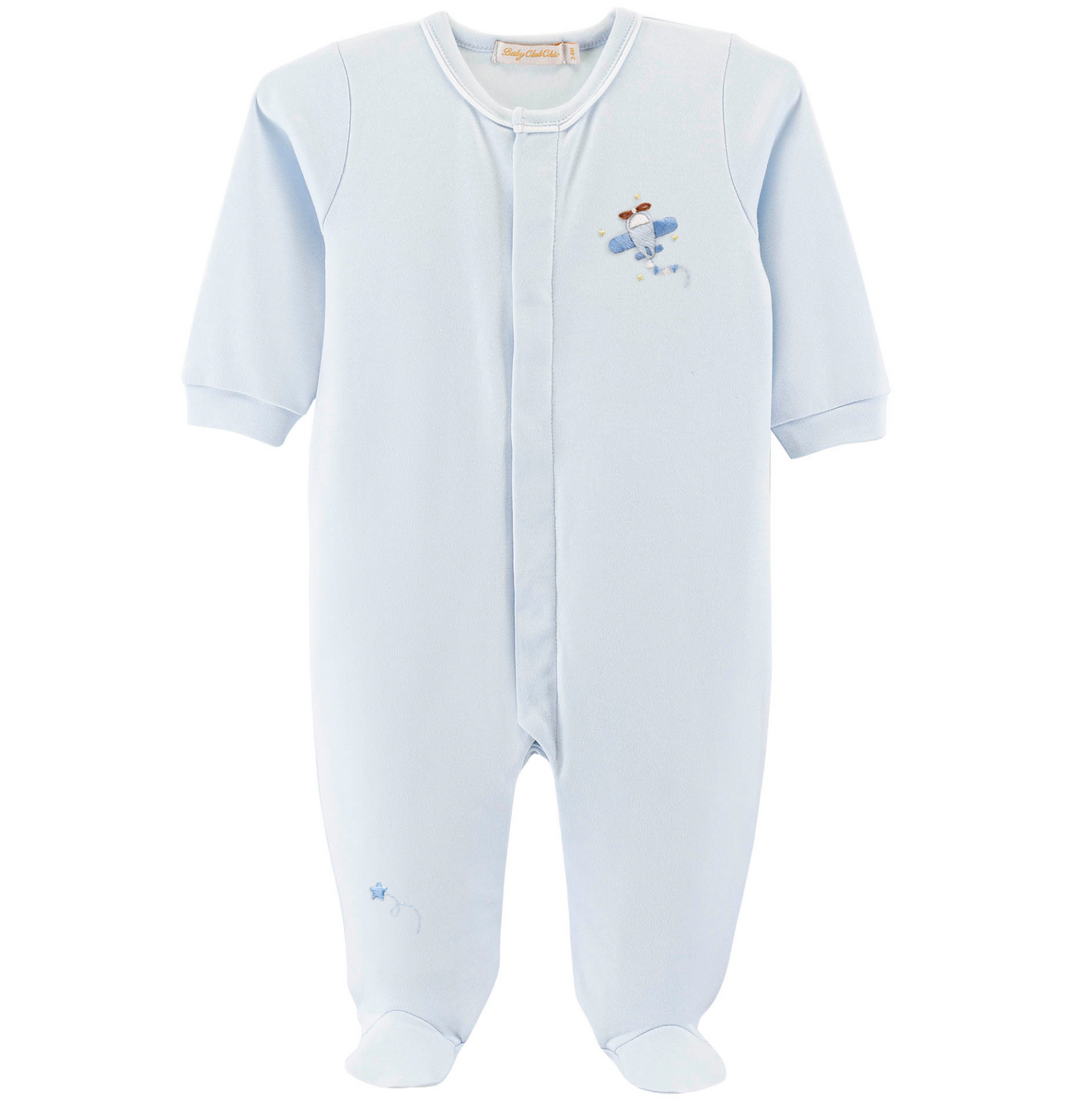 Baby Club Chic - Sky Adventure Footie w/ Piping Trim
