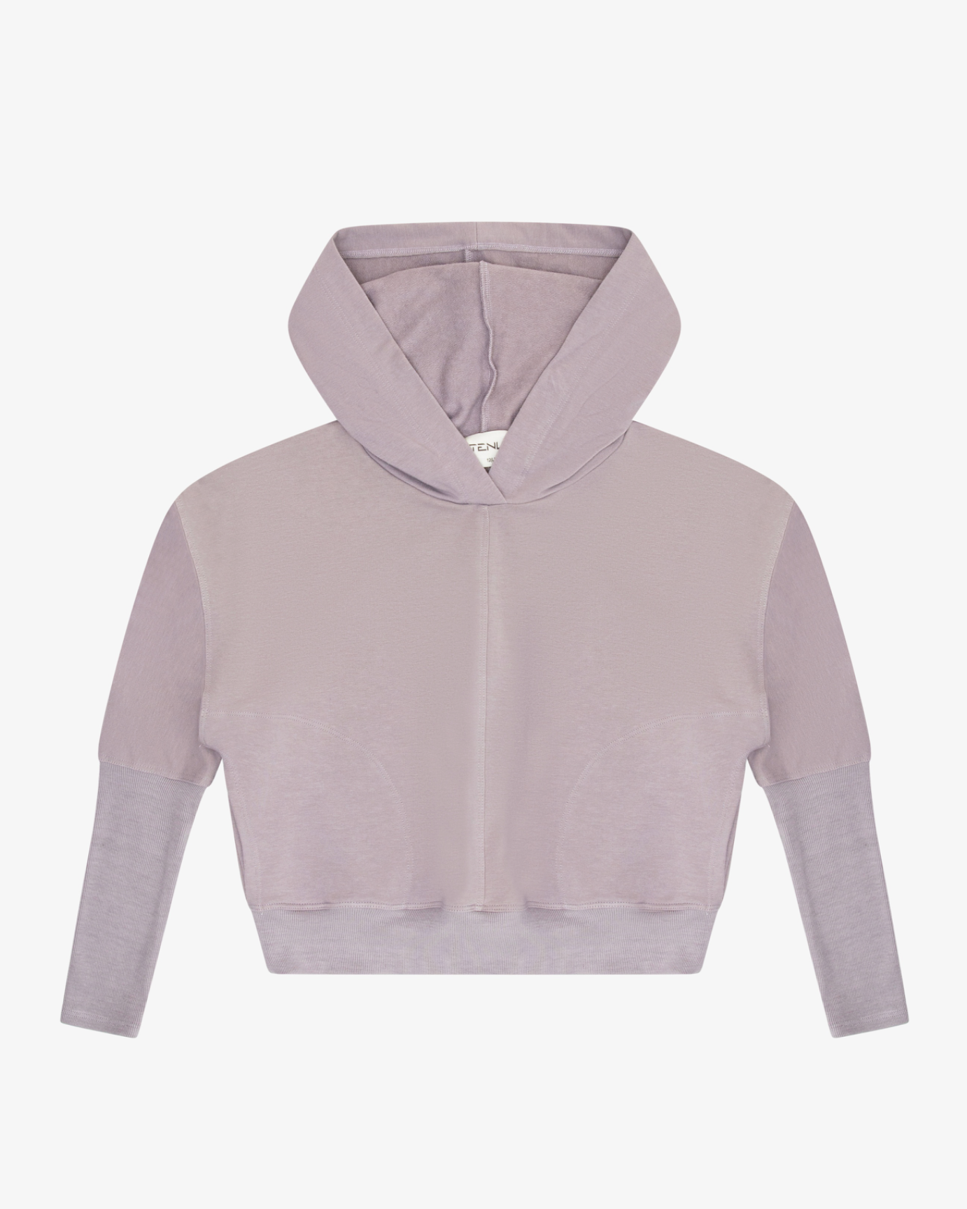 TENLY - Cobblestone French Terry Dolman Pocket Hoodie