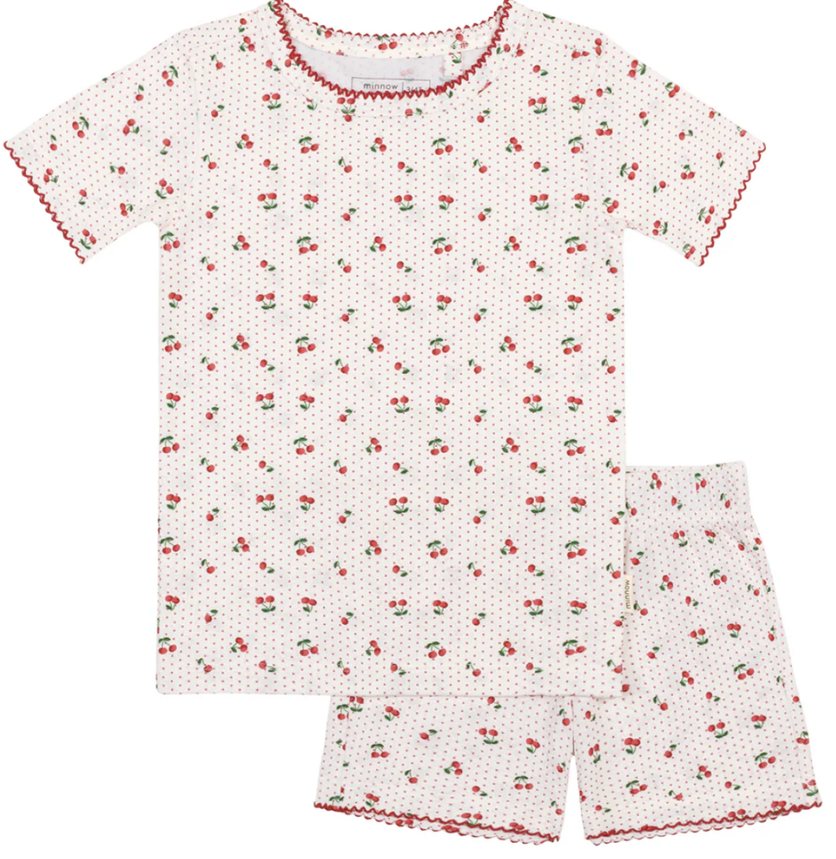 Minnow - Girls Summer Cherries Pajamas