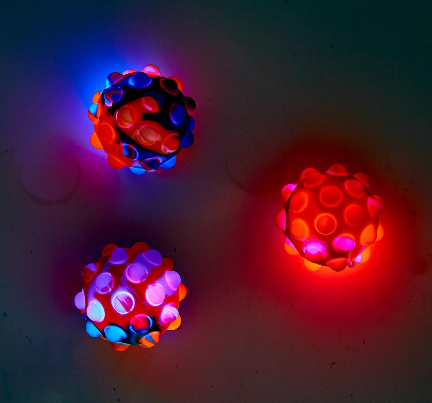 Cupcakes & Cartwheels - Bubble Pop Light Up Bouncing Popper Ball