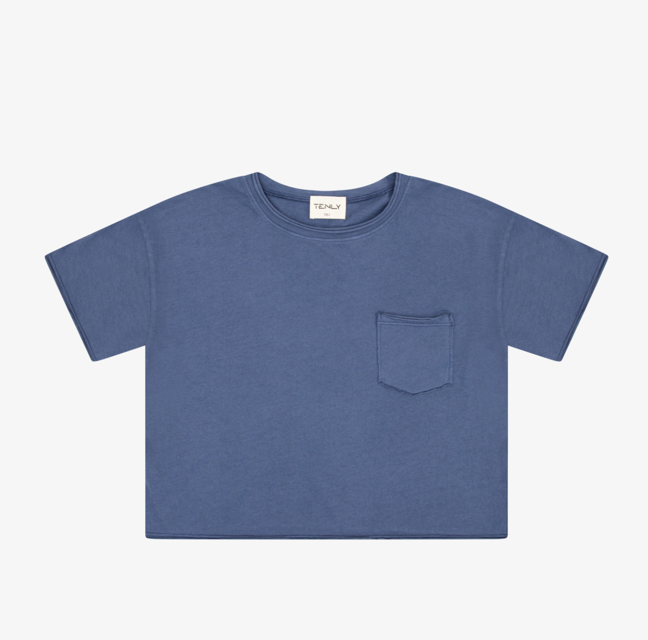 Indigo Storm Cotton Cropped Tee