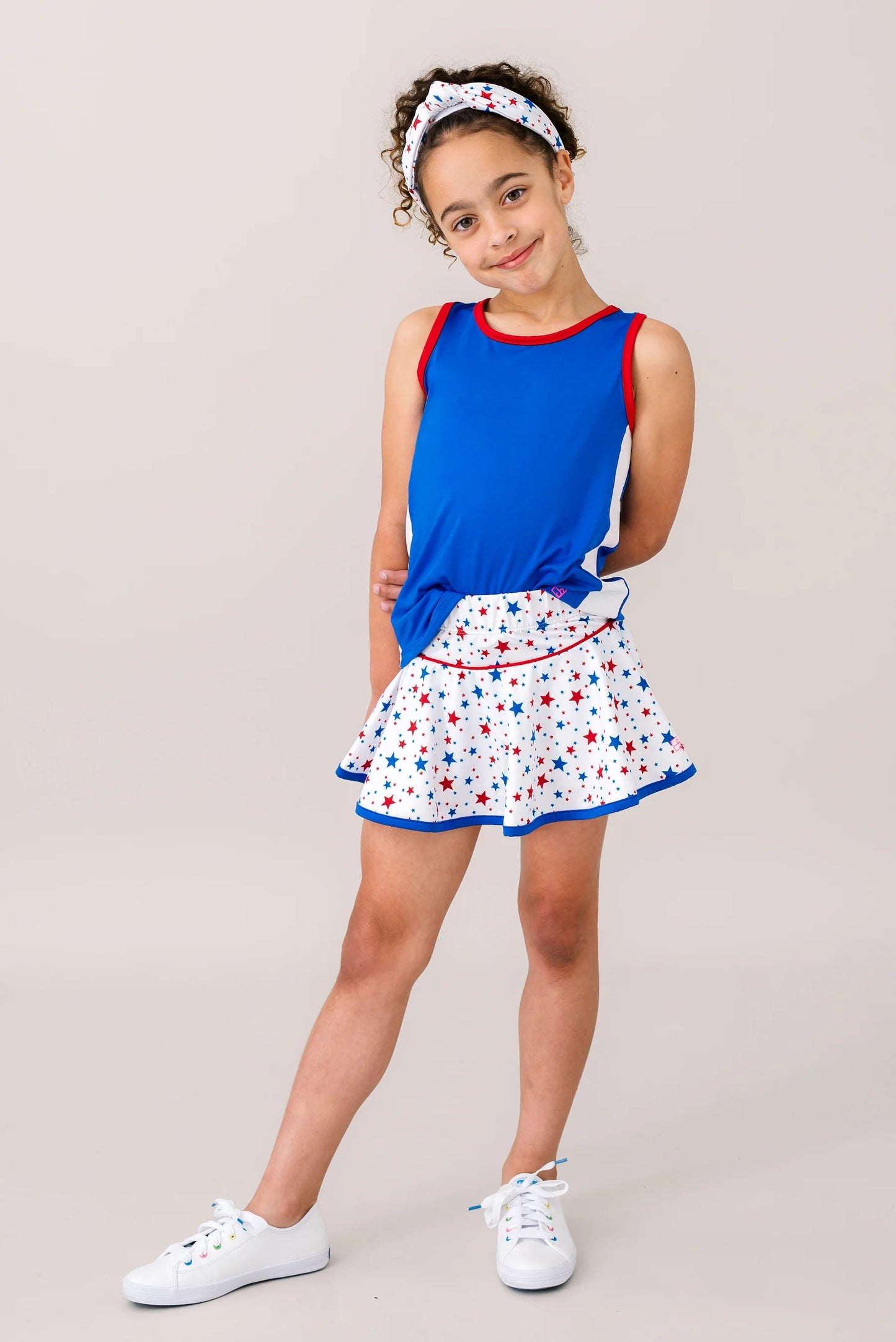 Set Athletics - Quinn Skort - A Star Is Born, Candy Apple Red, Resort Royal