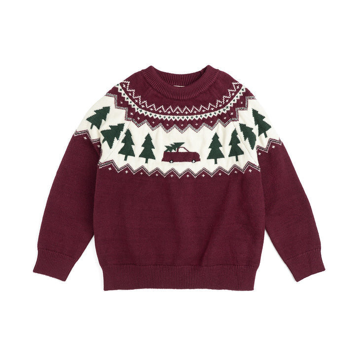Christmas Truck Fair Isle Sweater