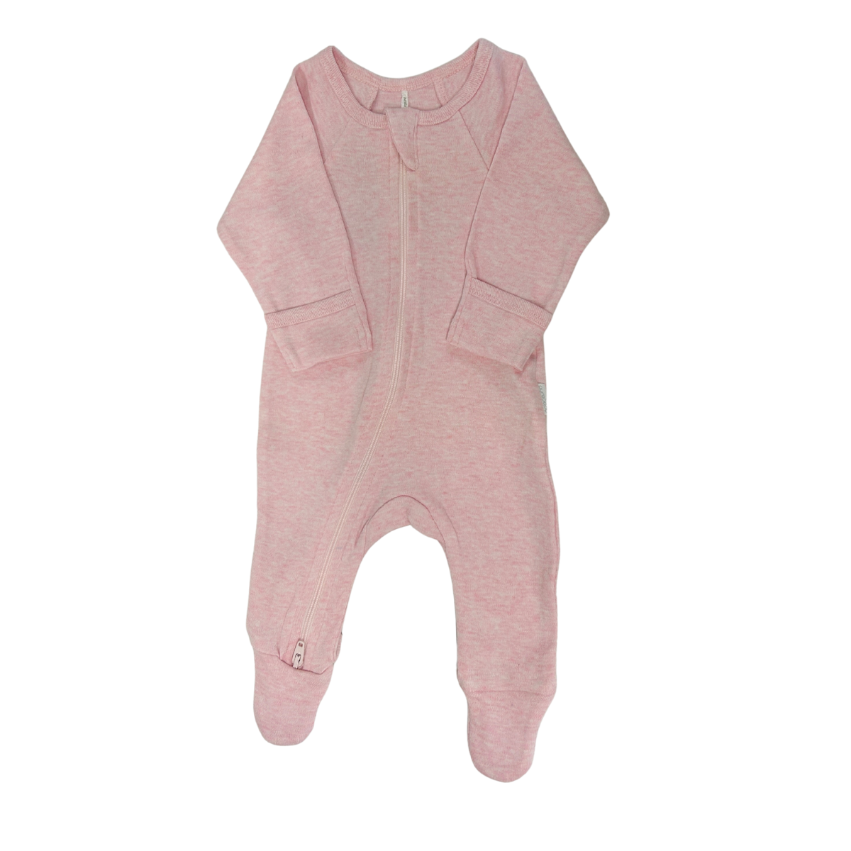Purebaby - Pink Zippered Footie