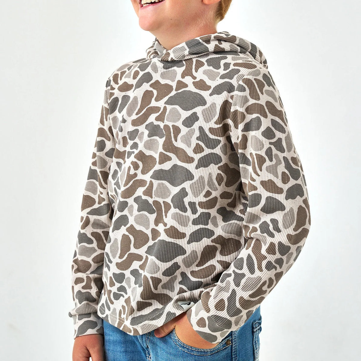 Youth Classic Deer Camo Thermal Hoodie