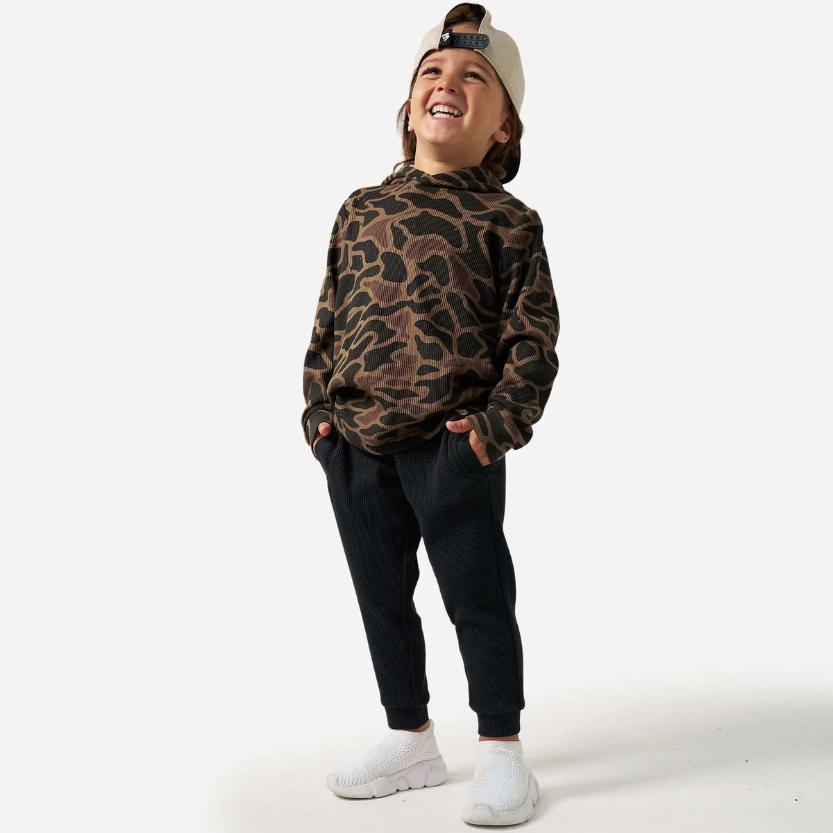 Youth Black Thermal Jogger