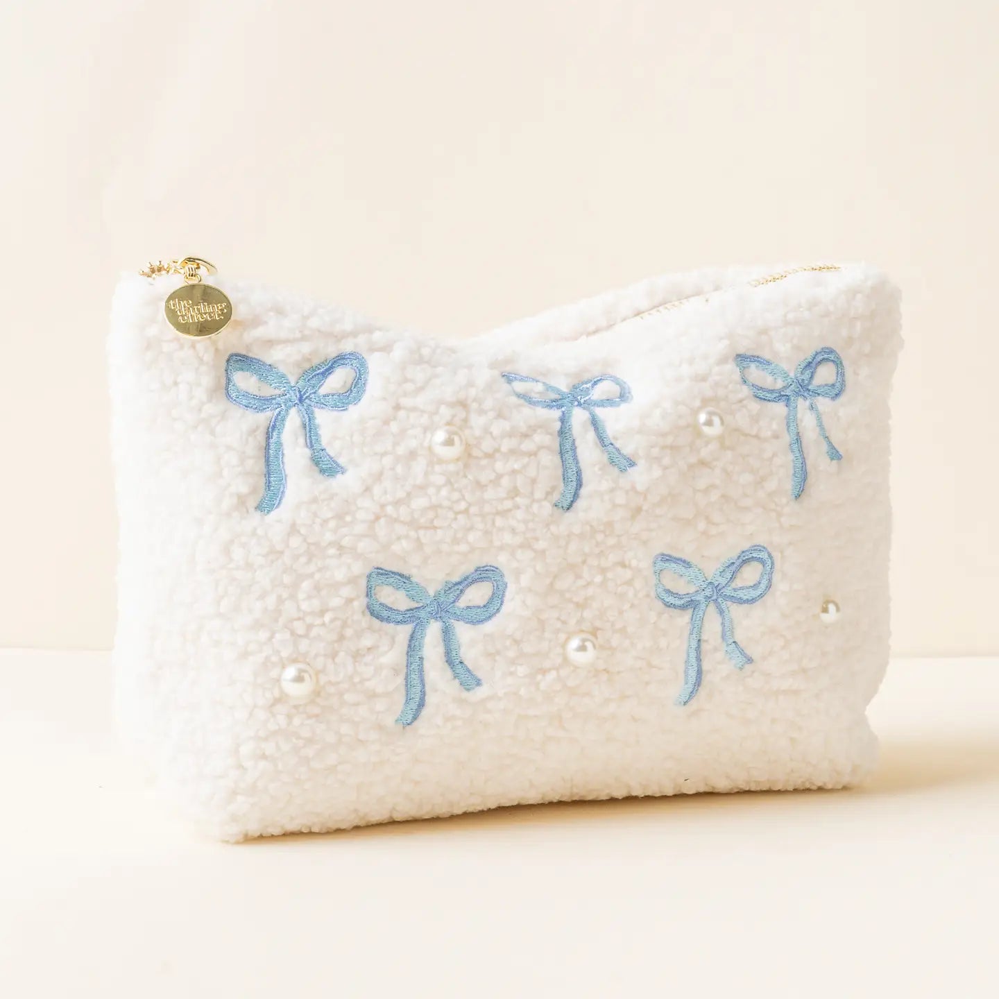 The Darling Effect - Teddy Pouch-Bows Blue