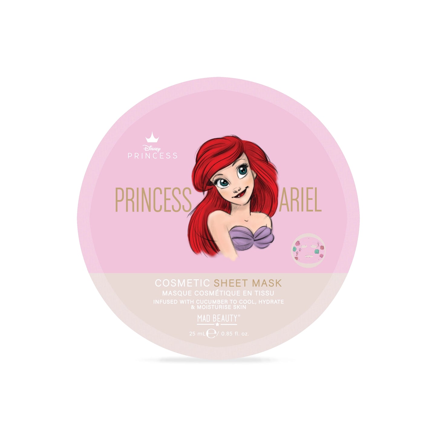 Mad Beauty - Disney Pure Princess Ariel Cosmetic Sheet Mask