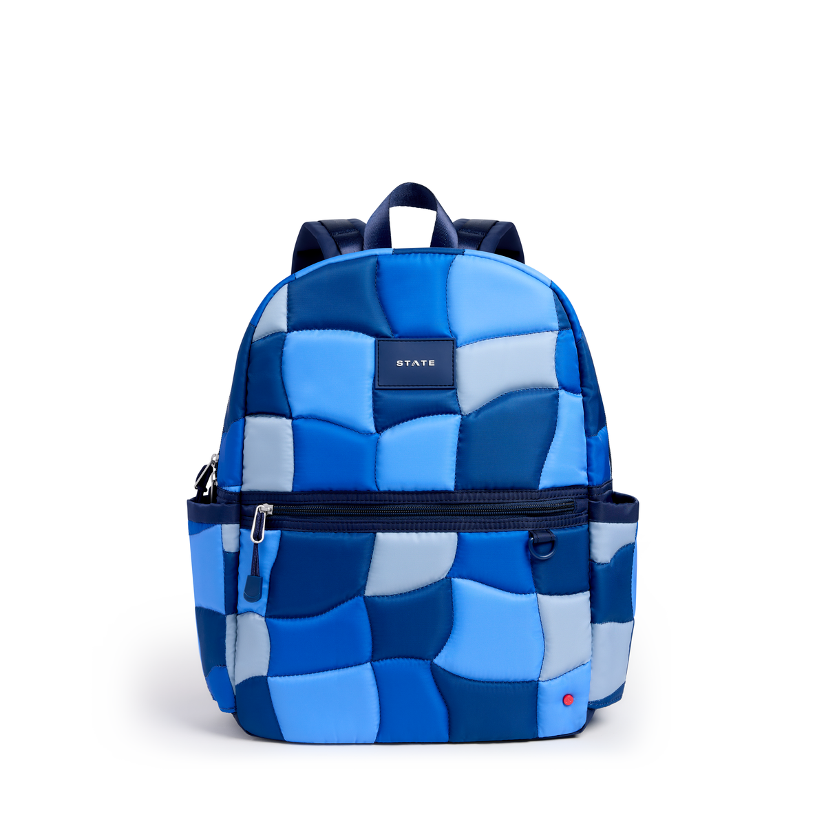 State Bags - Blue Puffer Check Kane Backpack