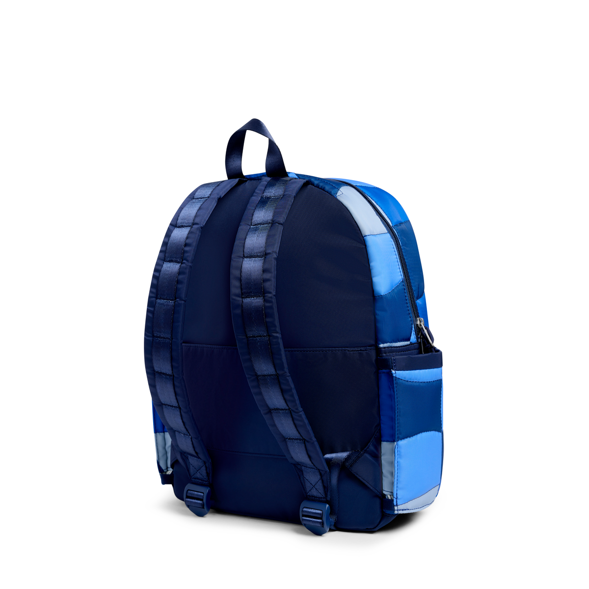 State Bags - Blue Puffer Check Kane Backpack