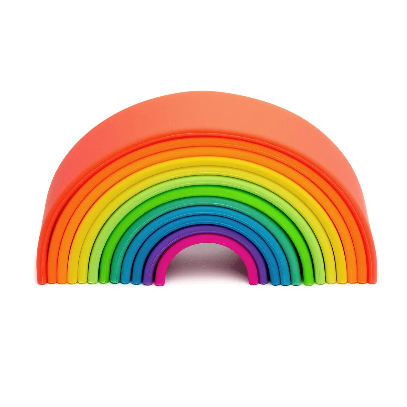 Dëna USA - Large Neon Rainbow Silicone Classic Toy