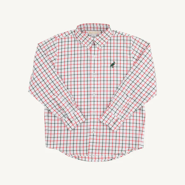 Old Town Tattersall/Grier Green Dean's List Dress Shirt