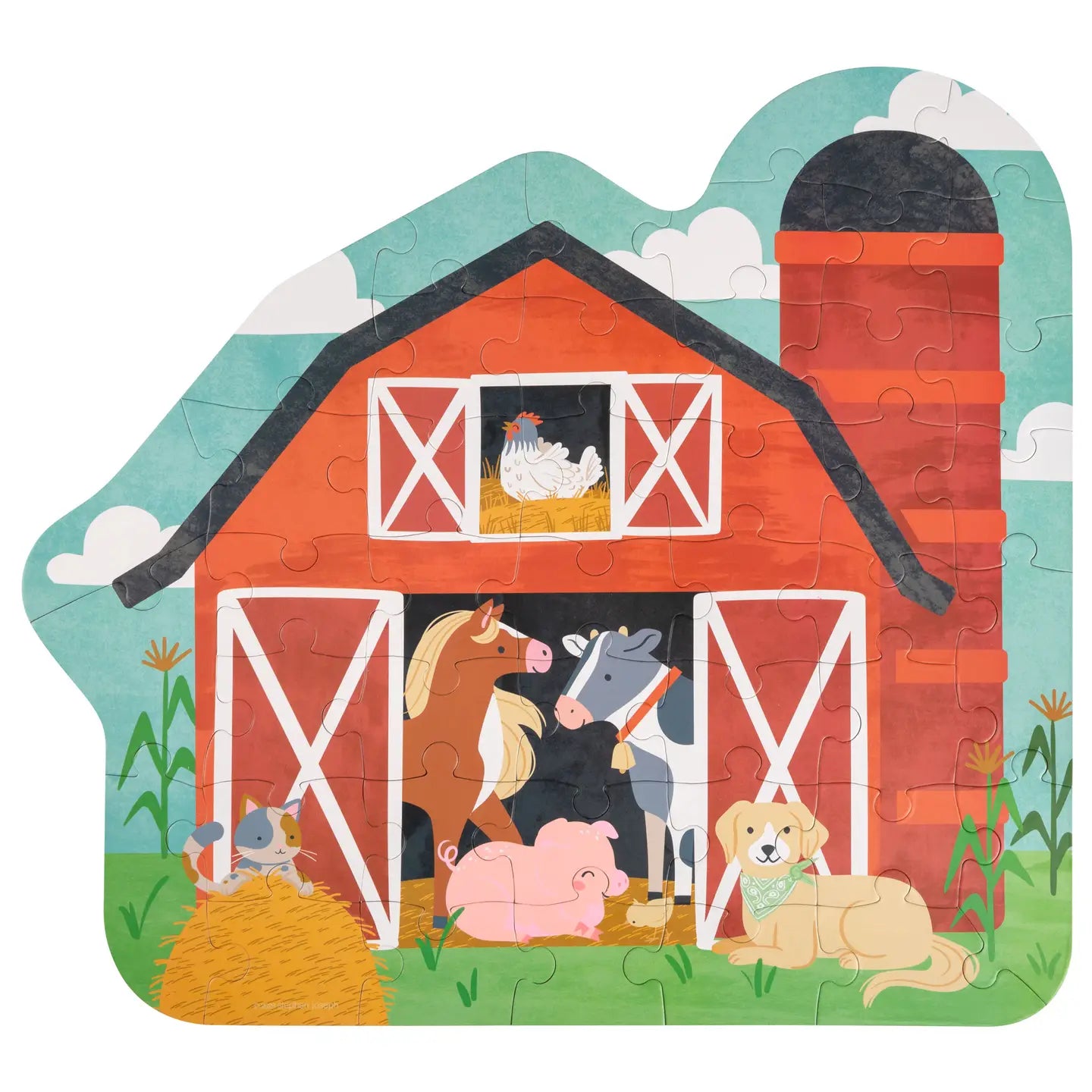 Farm Shaped Jigsaw Puzzle