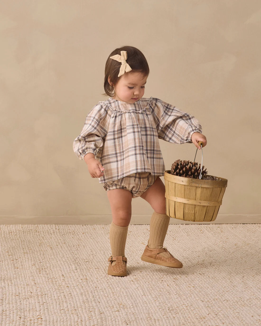 Fall Plaid Mia Top + Bloomer Set
