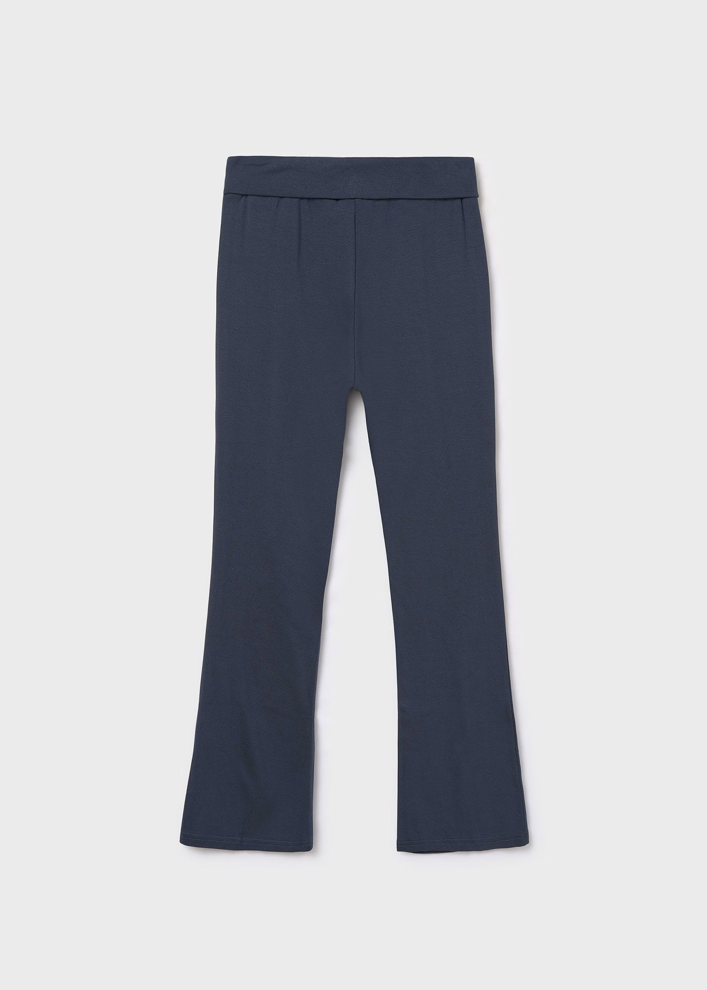 Girls Navy Flare Leggings