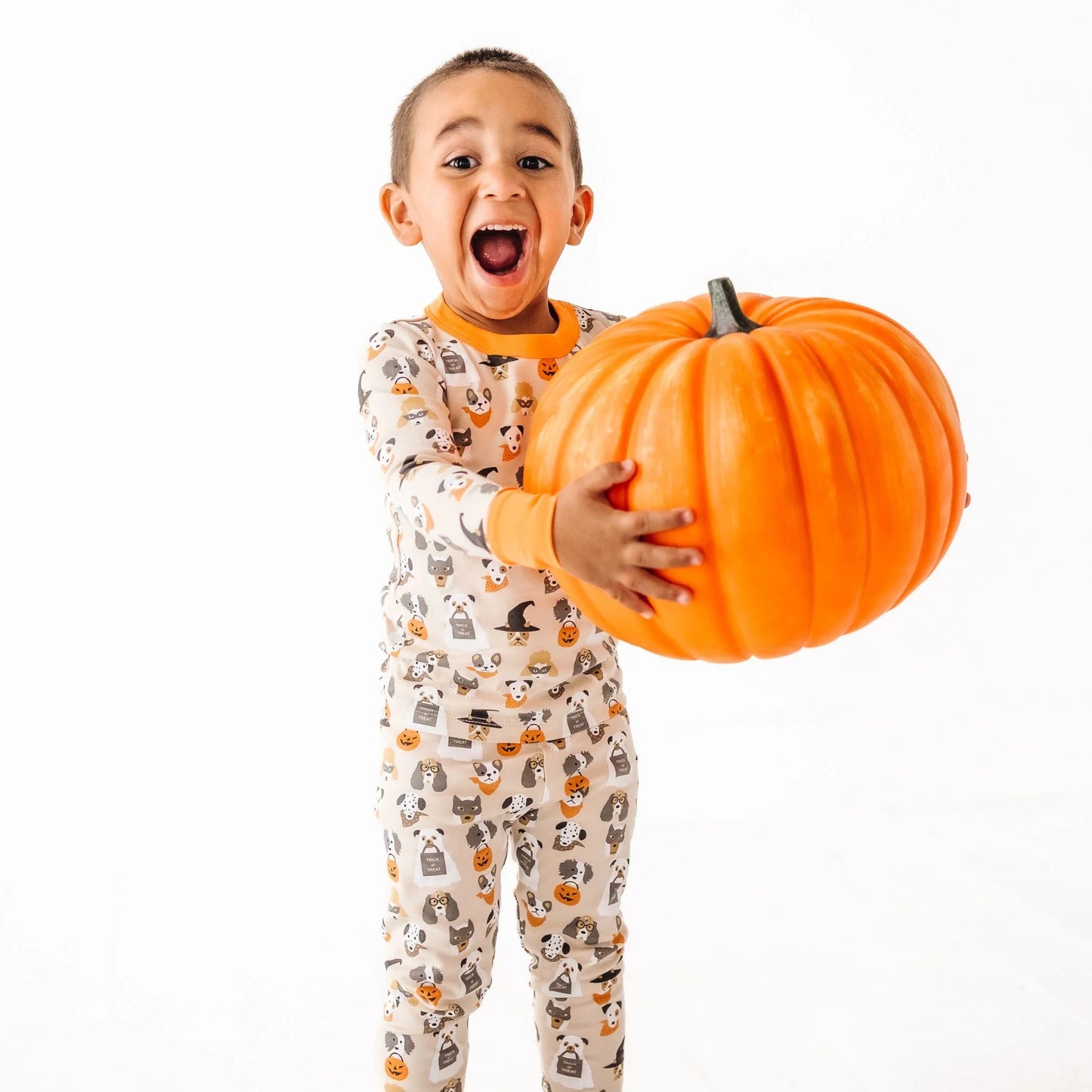Halloween Hounds Driftwood Long Pajamas