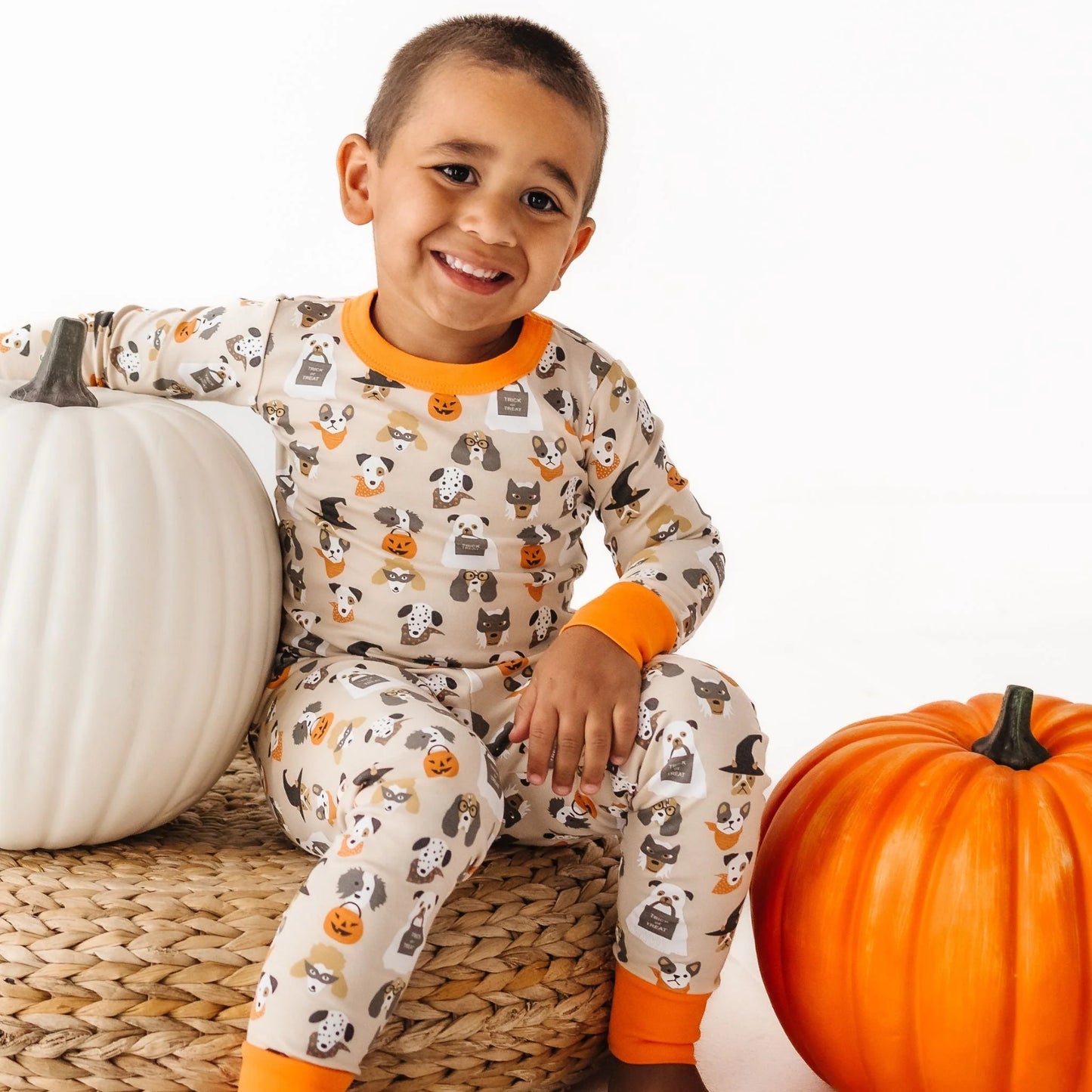 Halloween Hounds Driftwood Long Pajamas