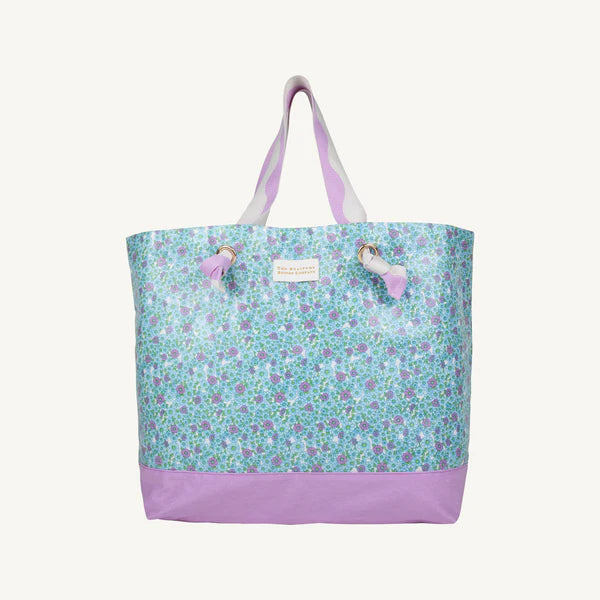Fitzroy Floral with Valley High Violet Isabelle's Beach Bag
