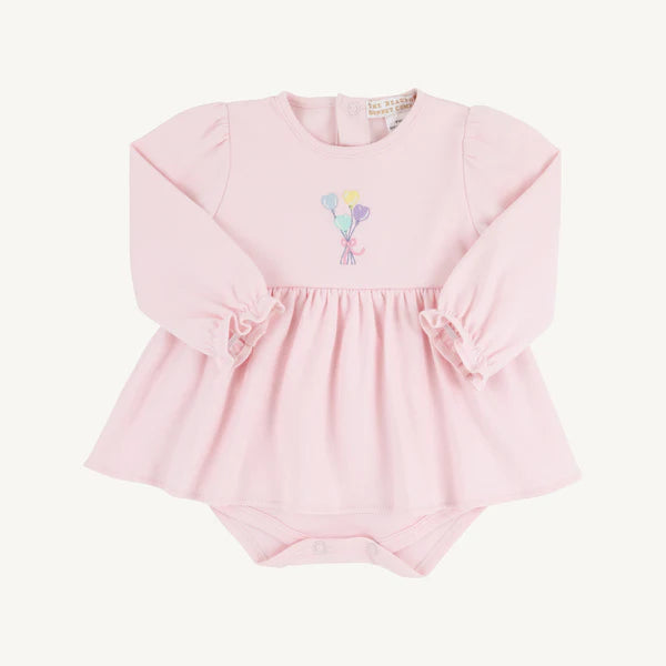 Balloon Embroidery Long Sleeve Daisy's Diaper Cover Dress