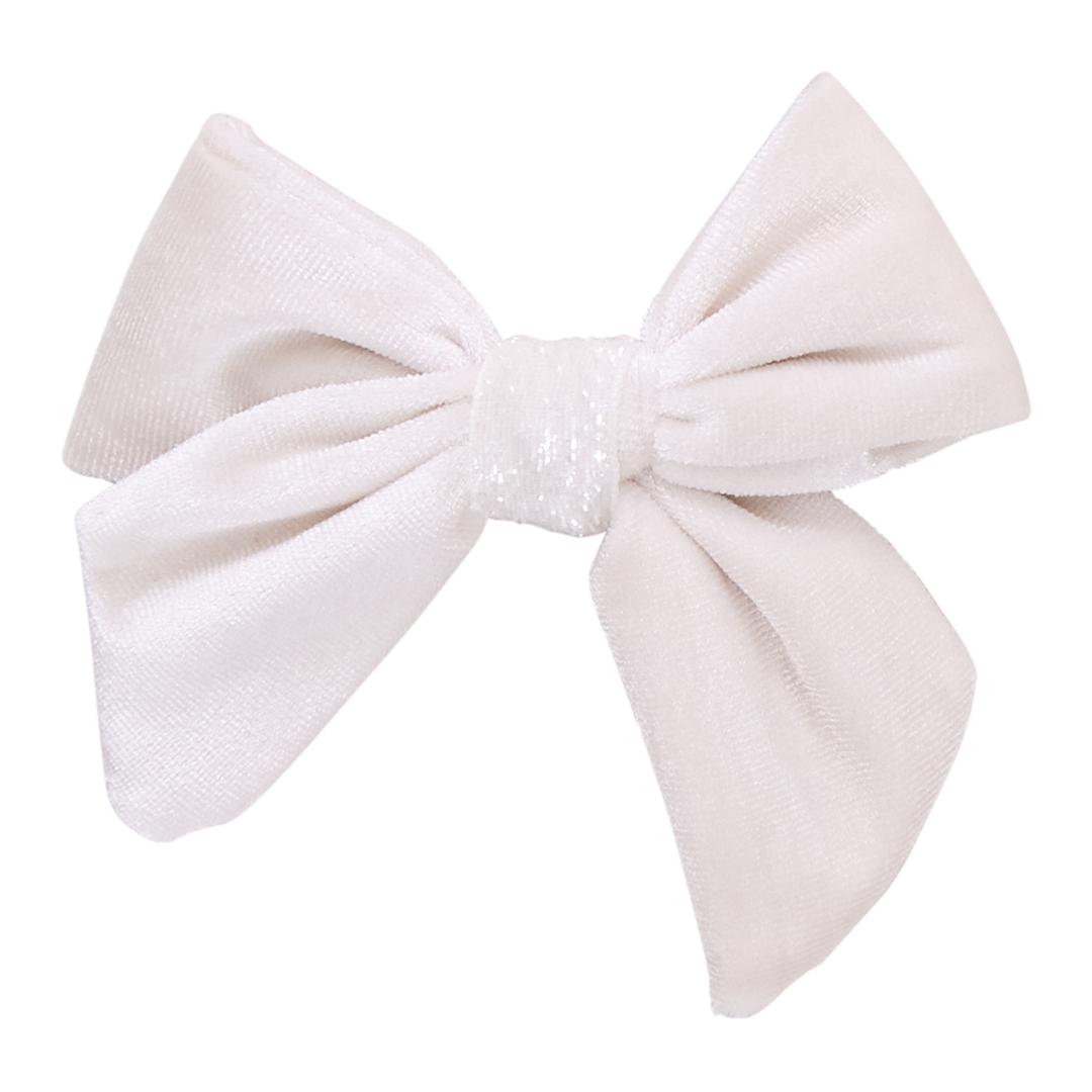 Pink Chicken - Snow White Girls Velour Bow